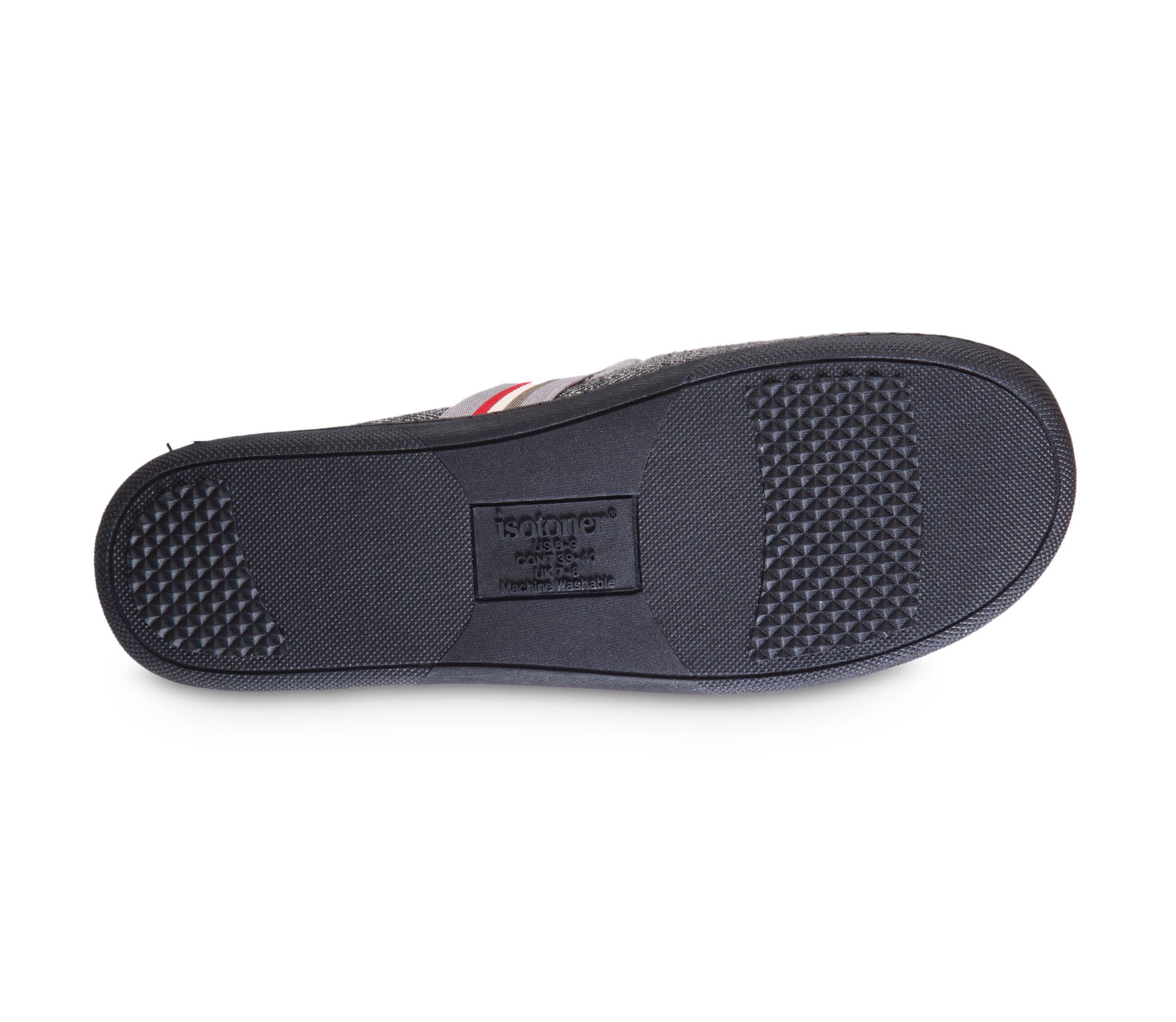 isotoner Mens Memory Foam Herringbone Maverick Closed Back Slipper