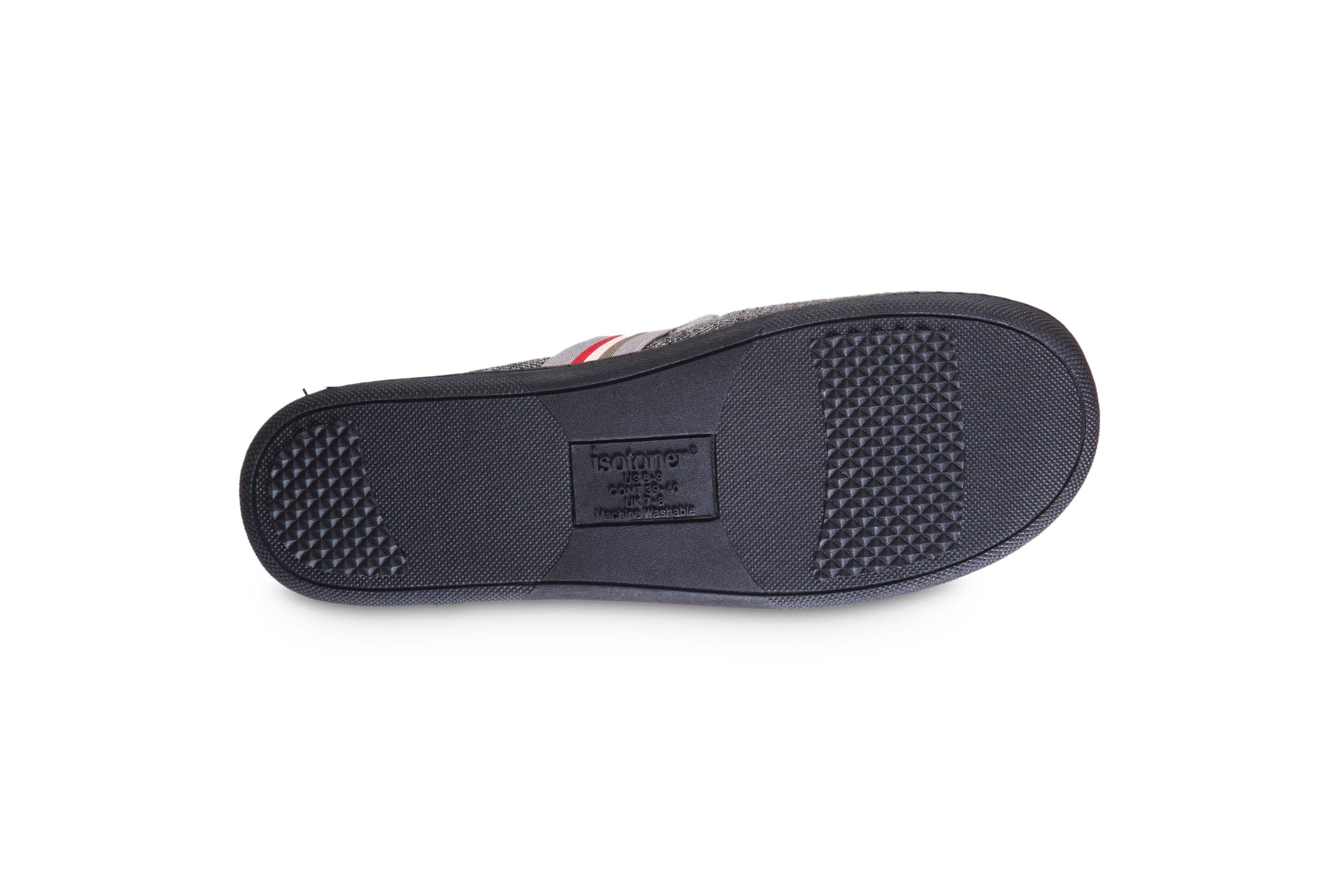 isotoner Mens Memory Foam Herringbone Maverick Closed Back Slipper
