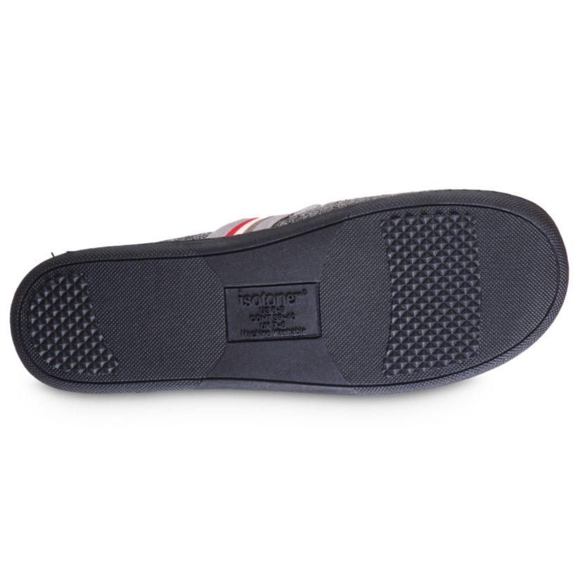 isotoner Mens Memory Foam Herringbone Maverick Closed Back Slipper