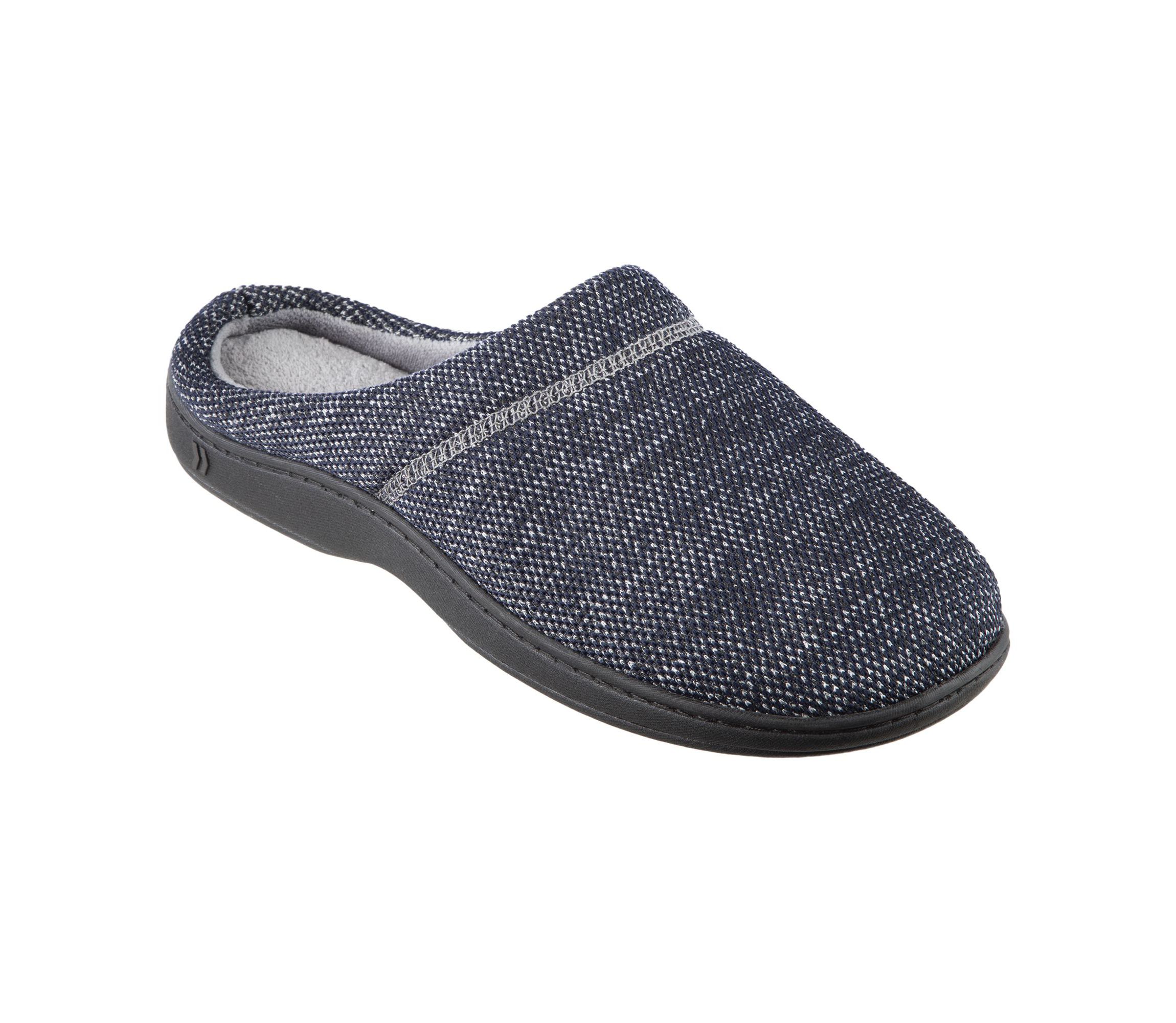 isotoner Mens Javier Mesh Hoodback Slippers