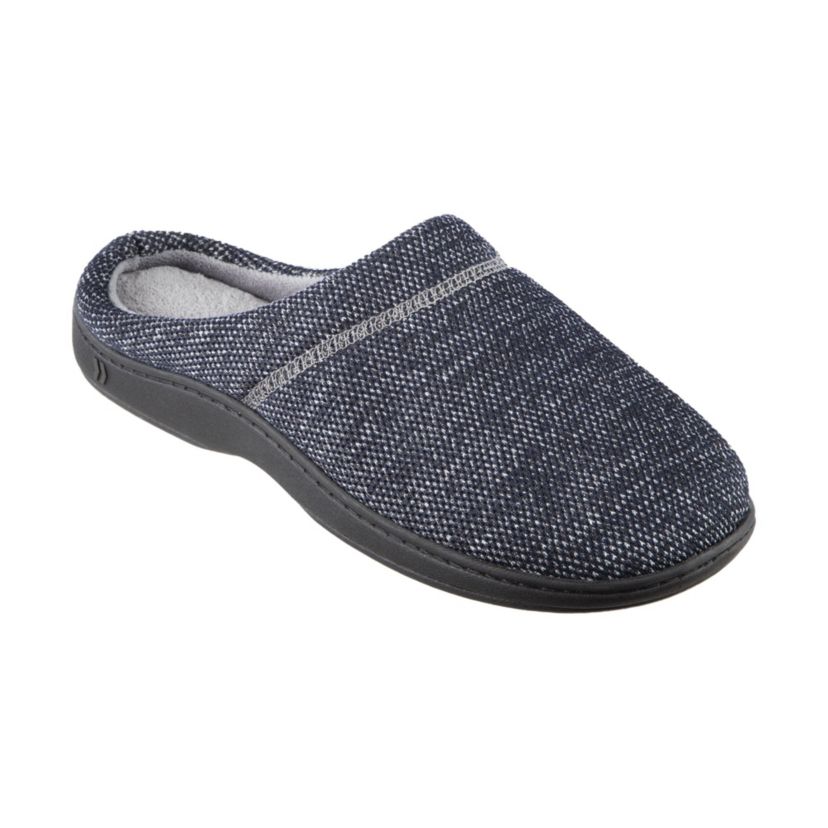 isotoner Mens Javier Mesh Hoodback Slippers
