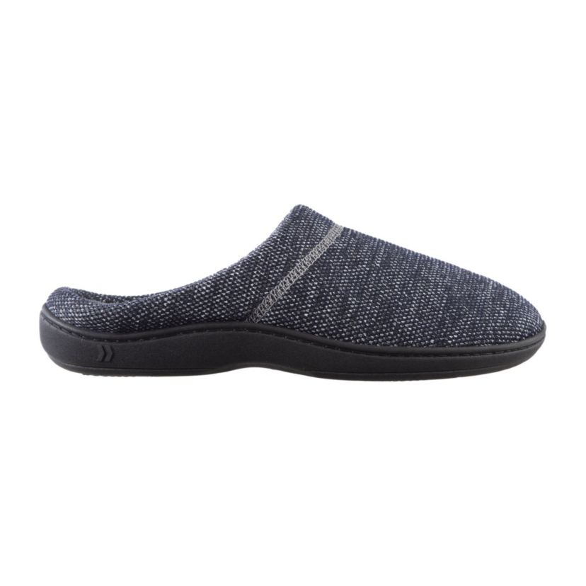 isotoner Mens Javier Mesh Hoodback Slippers