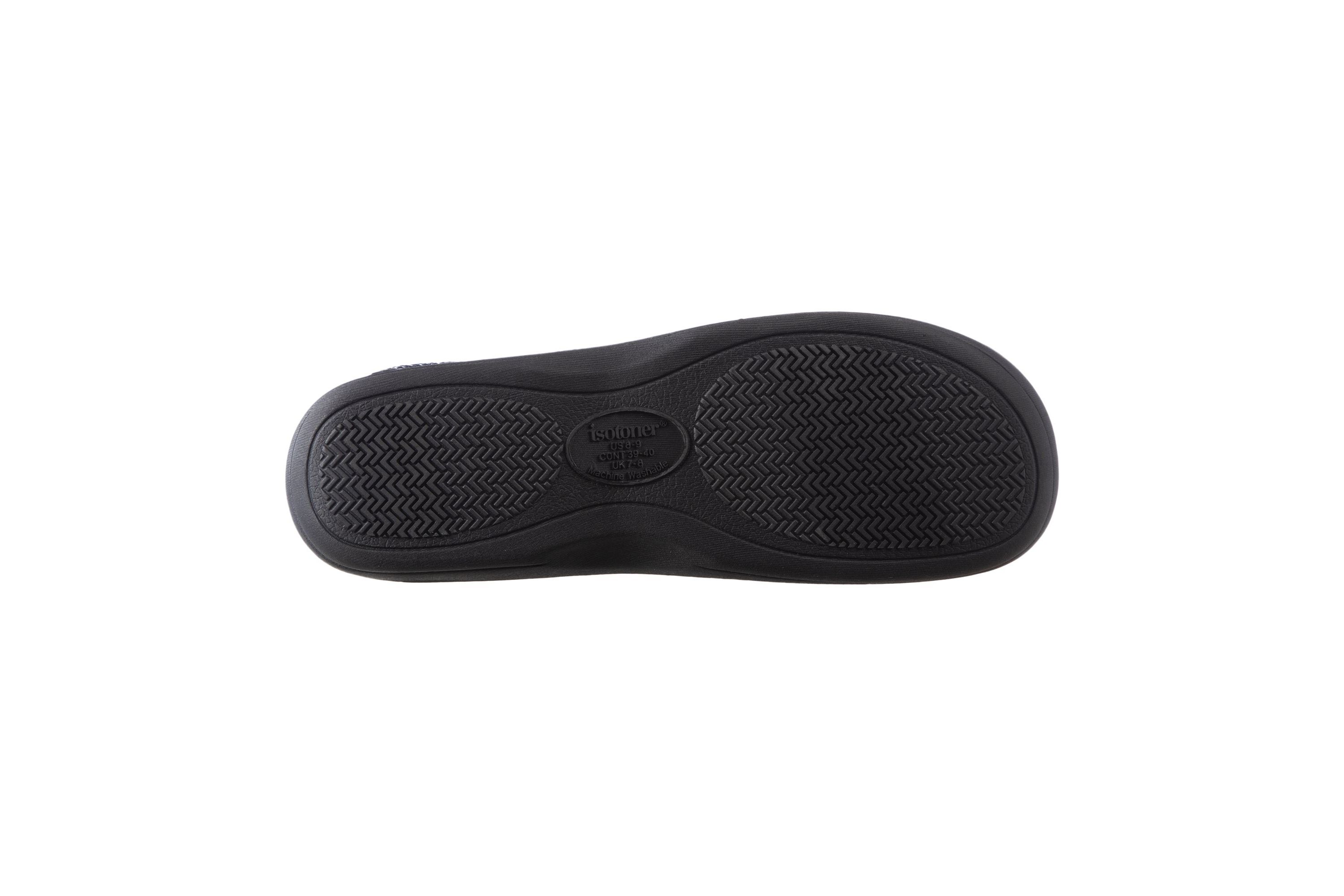 isotoner Mens Javier Mesh Hoodback Slippers