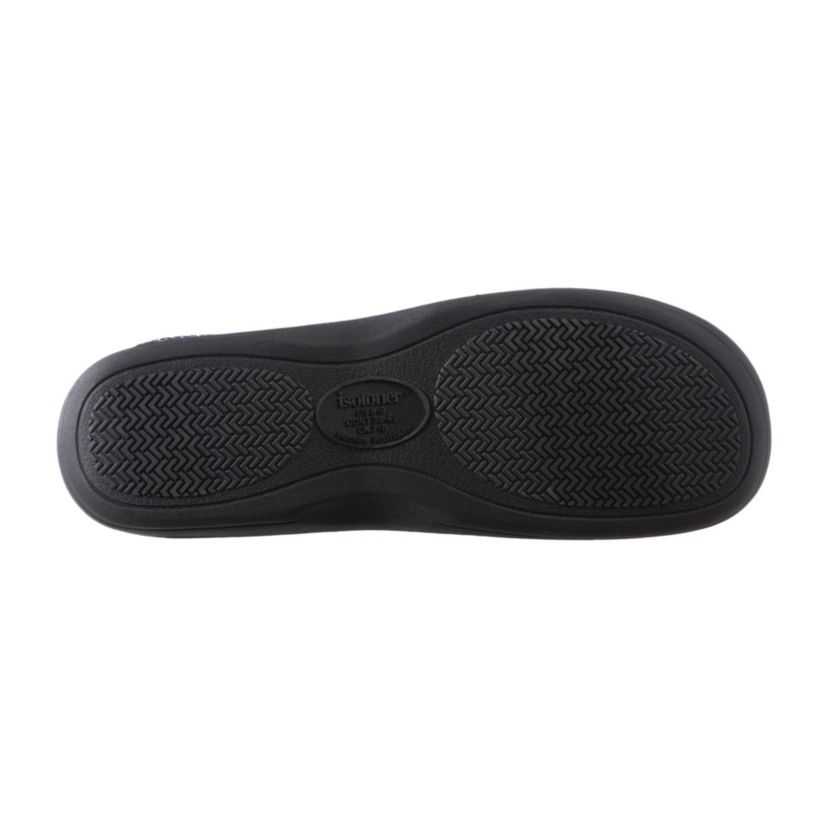 isotoner Mens Javier Mesh Hoodback Slippers