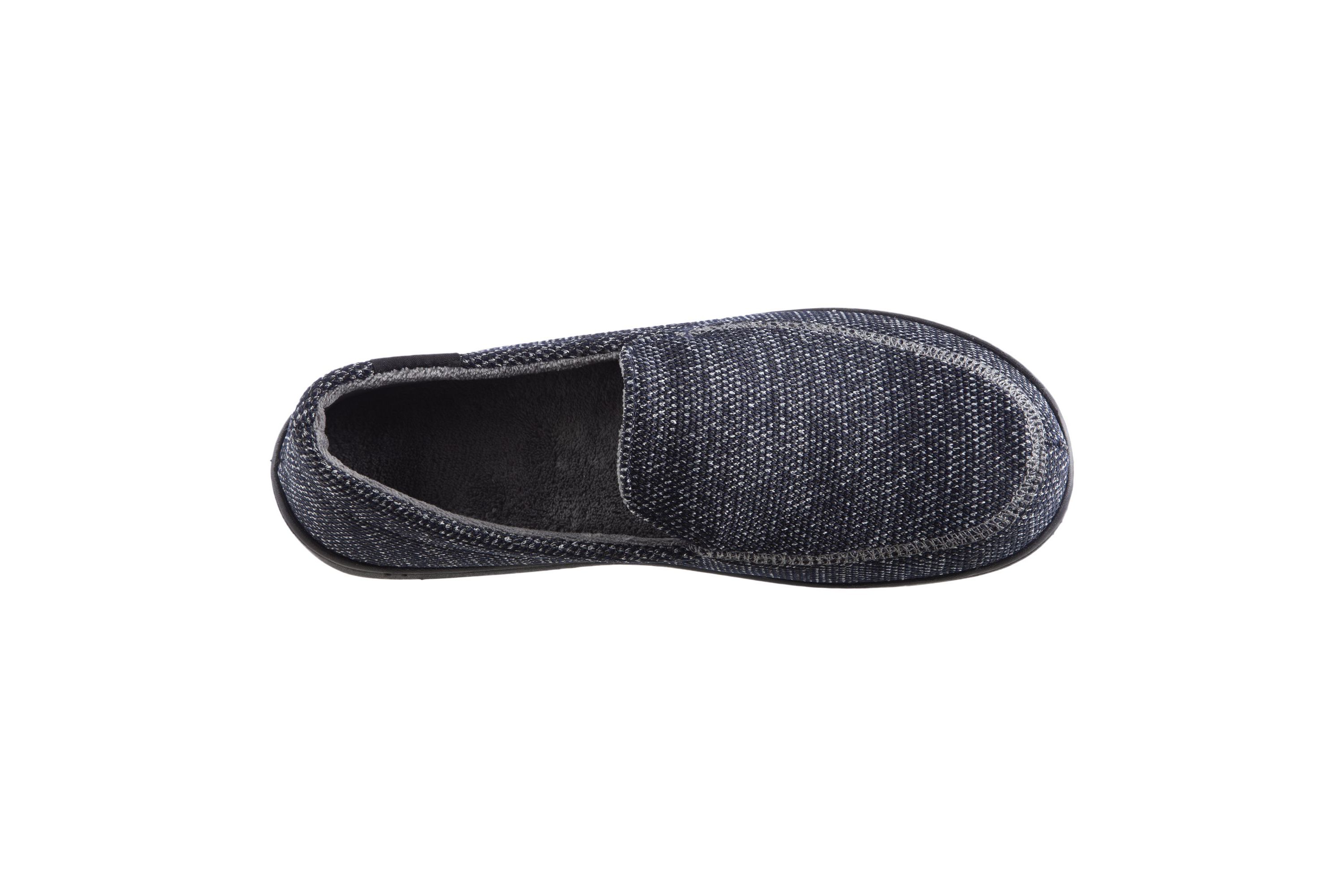 isotoner Mens Javier Mesh Closed Back Slippers