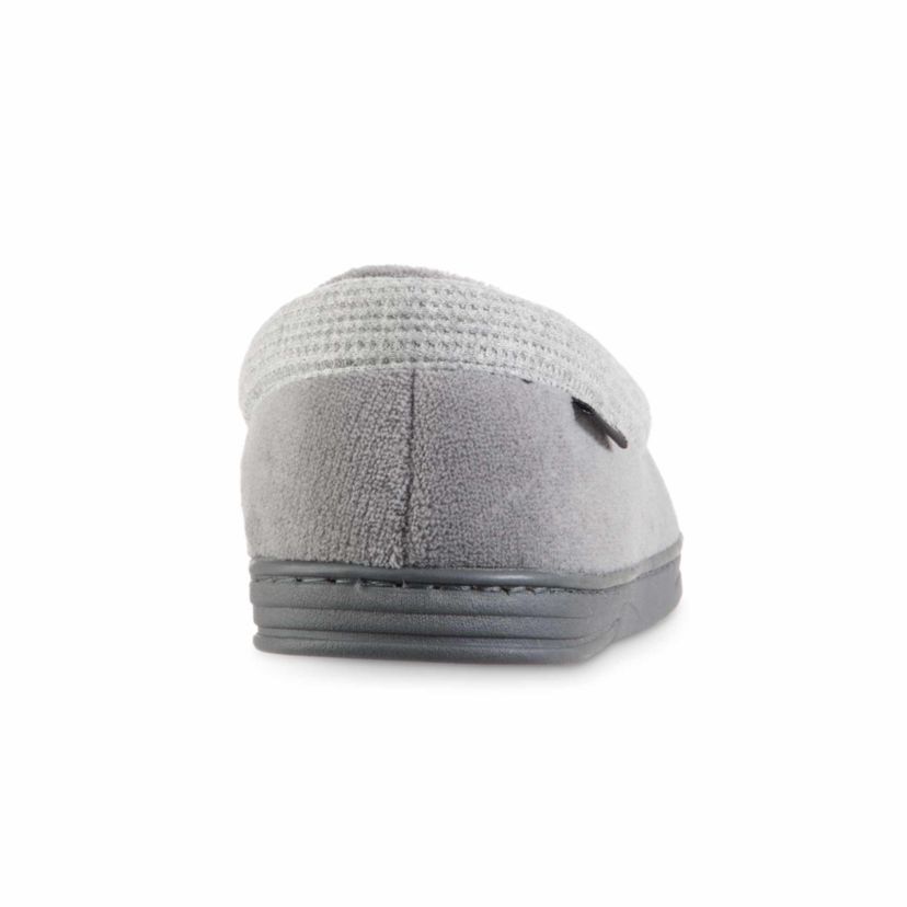 Mens Microterry and Waffle Travis Moccasin Slippers