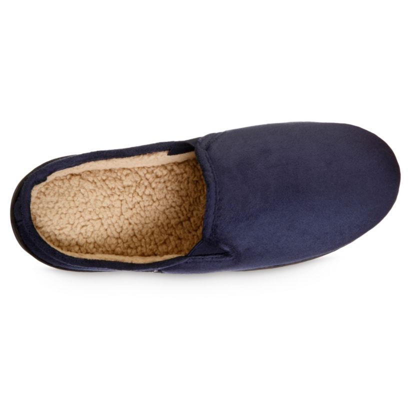 isotoner Mens Advanced Memory Foam Microsuede Vincent Hoodback ECO Comfort Slippers