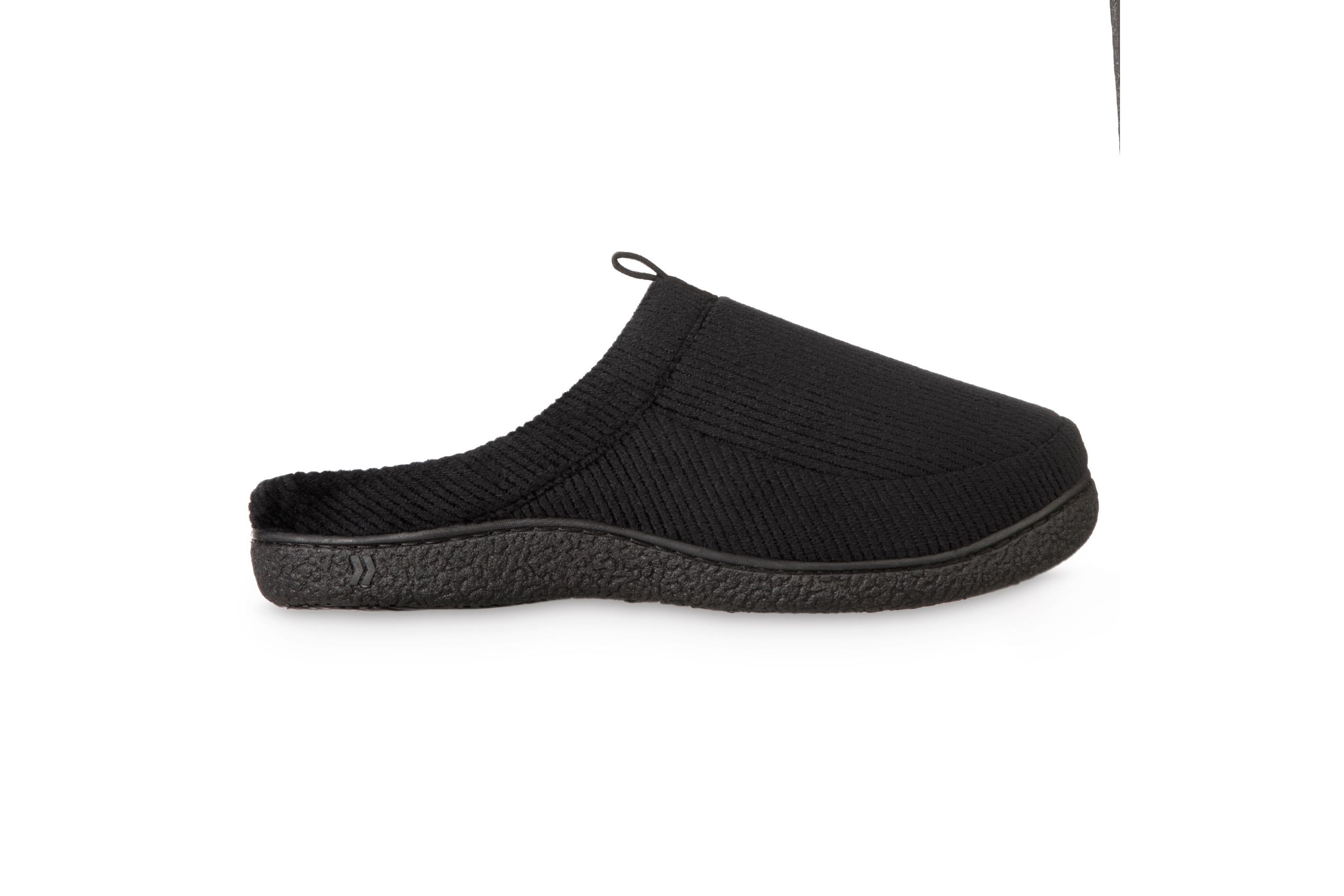 isotoner Mens Advanced Memory Foam Corduroy Hoodback ECO Comfort Slippers
