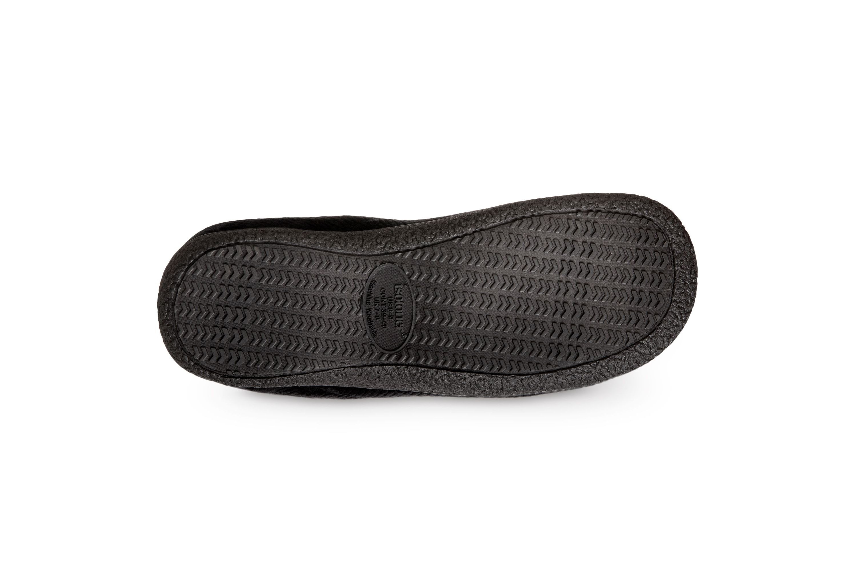 isotoner Mens Advanced Memory Foam Corduroy Hoodback ECO Comfort Slippers