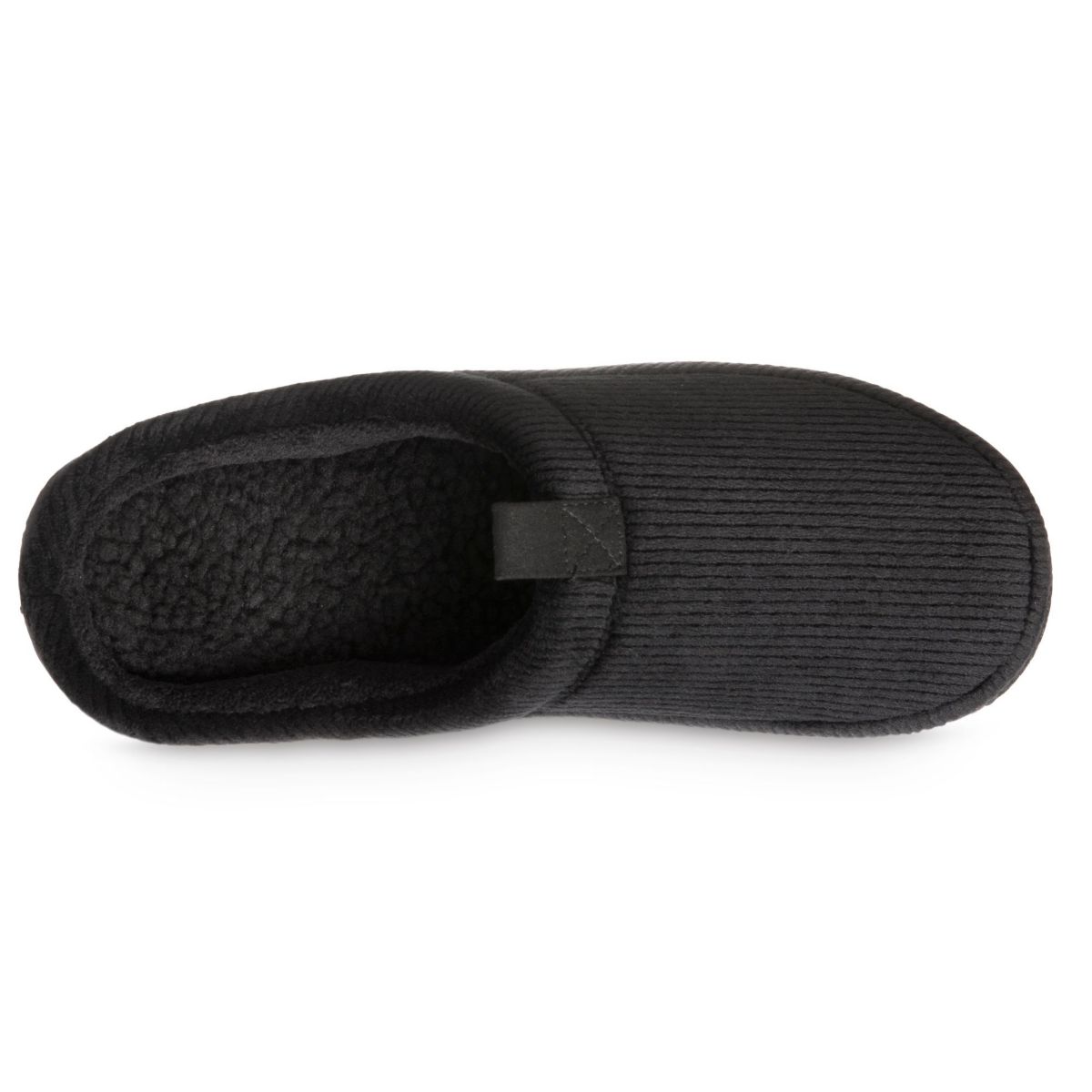 isotoner Mens Advanced Memory Foam Corduroy Hoodback ECO Comfort Slippers