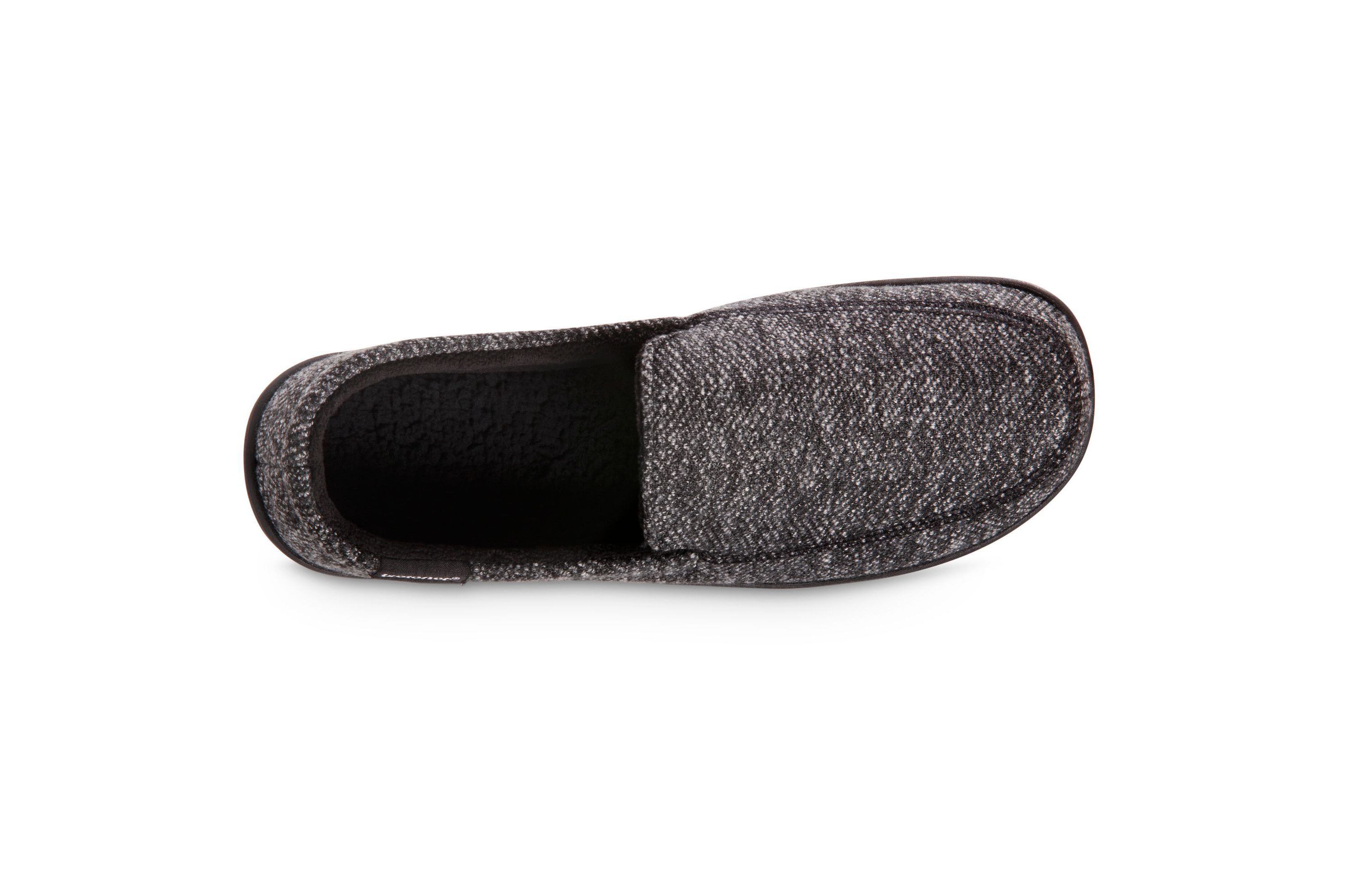 isotoner Mens Advanced Memory Foam Herringbone Harvey Moccasin ECO Comfort Slippers