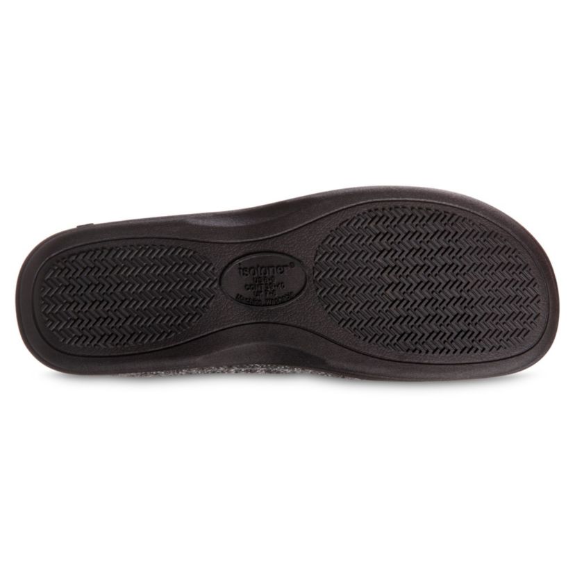 isotoner Mens Advanced Memory Foam Herringbone Harvey Moccasin ECO Comfort Slippers