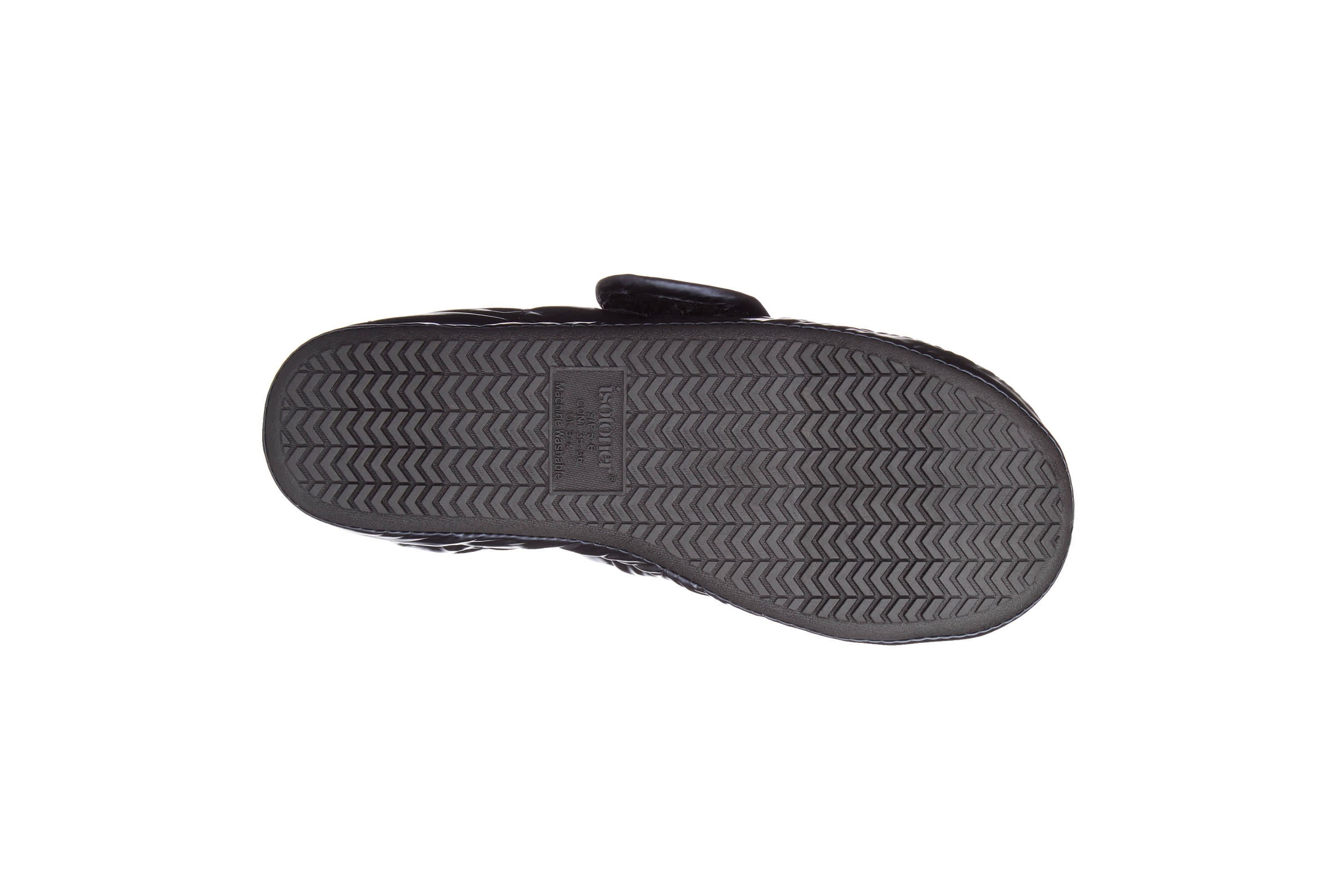 Womens Nylon Puffer Mikaela Slipper with Memory Foam and Indoor/Outdoor Sole