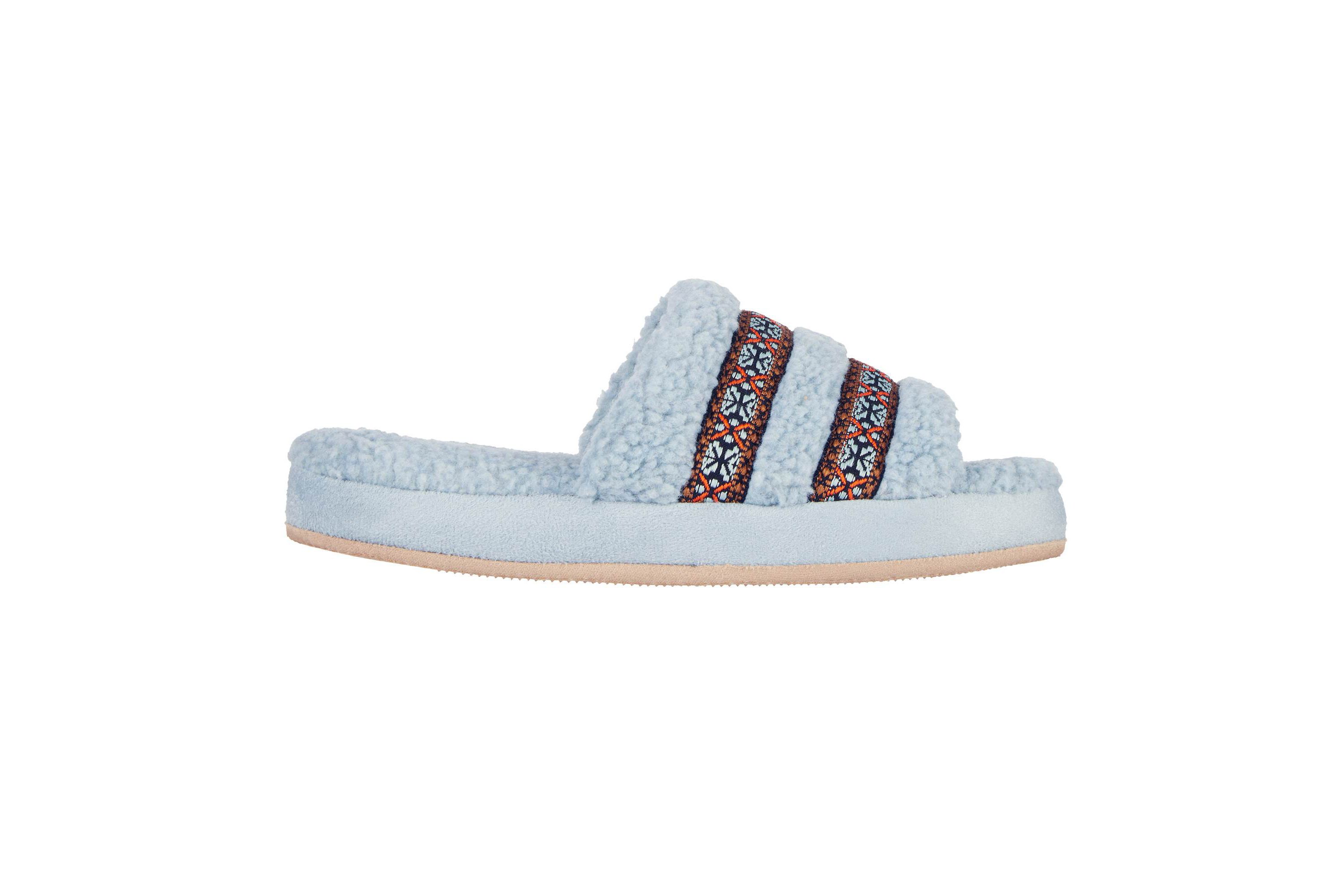 Womens Berber Clara Slide Slippers with Memory Foam and Indoor/Outdoor Sole
