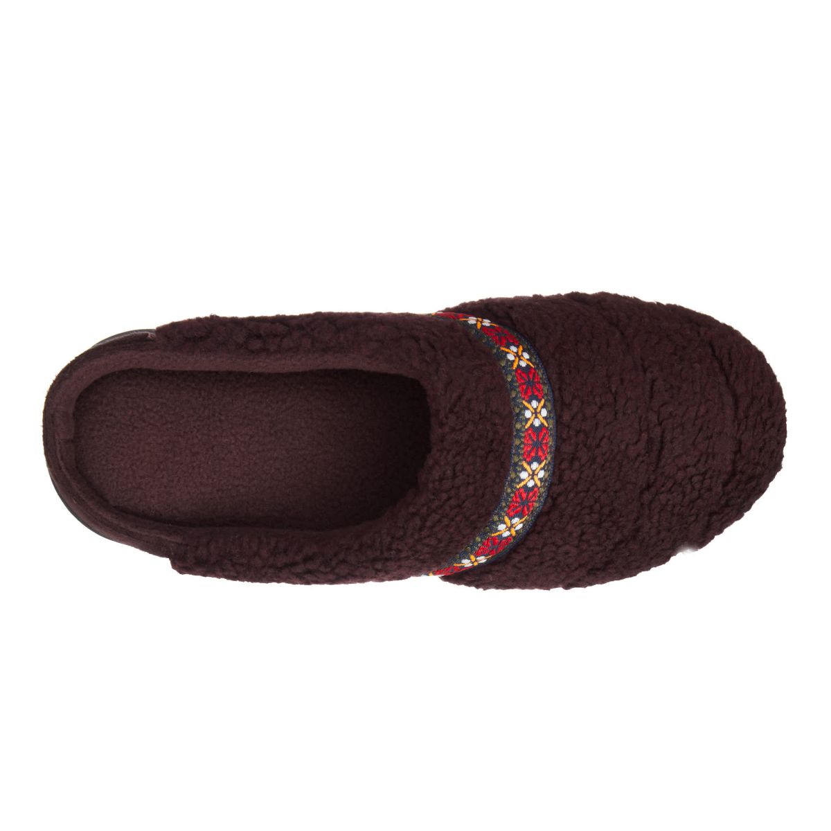 Womens Clara Berber Clog Slippers with Memory Foam and Indoor/Outdoor Sole