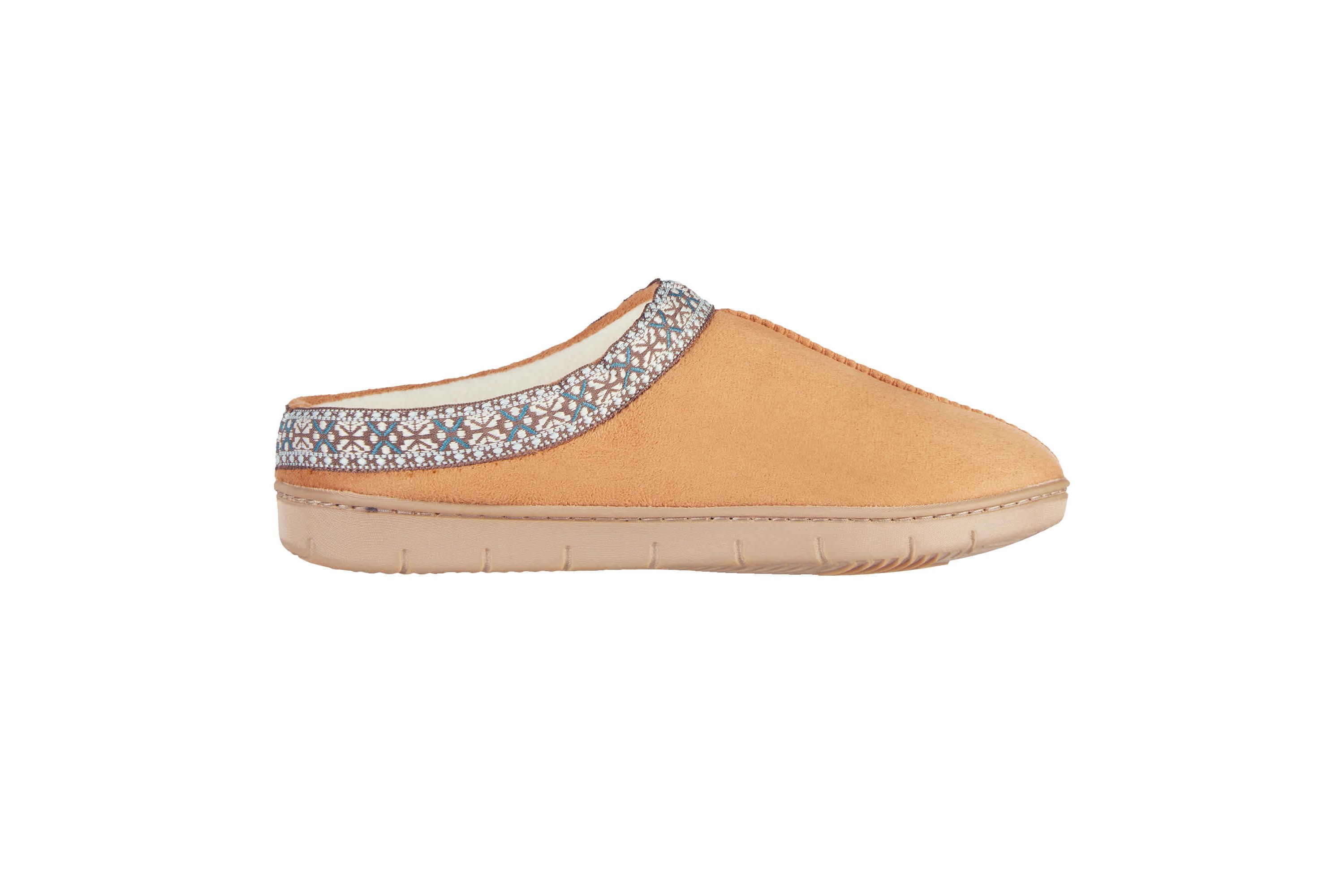Womens Microsuede Clara Clog Slippers with Memory Foam and Indoor/Outdoor Sole