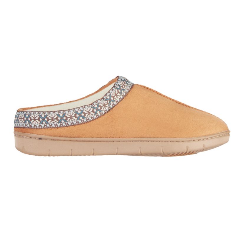 Womens Microsuede Clara Clog Slippers with Memory Foam and Indoor/Outdoor Sole