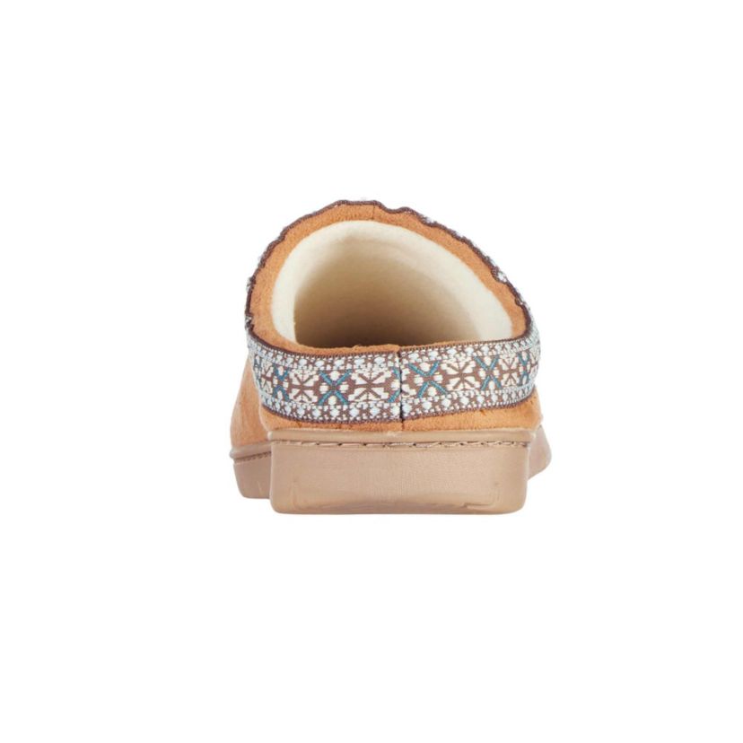 Womens Microsuede Clara Clog Slippers with Memory Foam and Indoor/Outdoor Sole