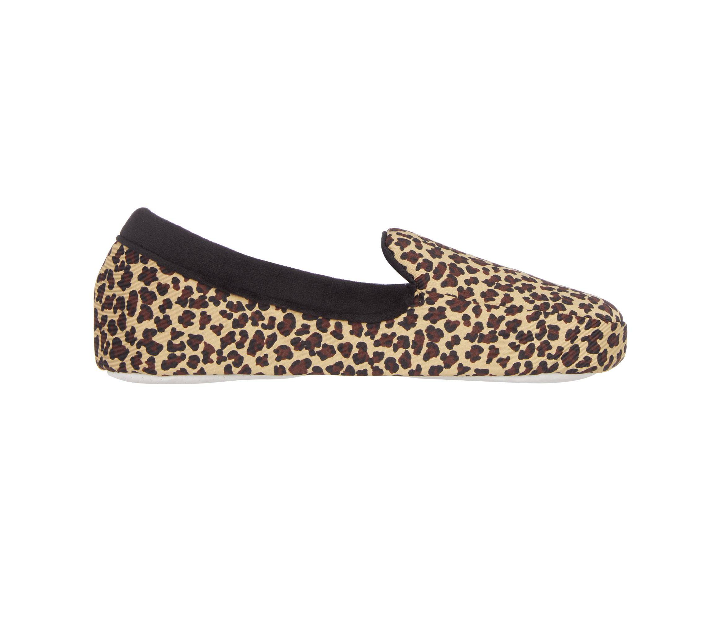 Womens Spandex and Velour Detailed Ivy Moccasin Slippers with Genuine Suede Sole