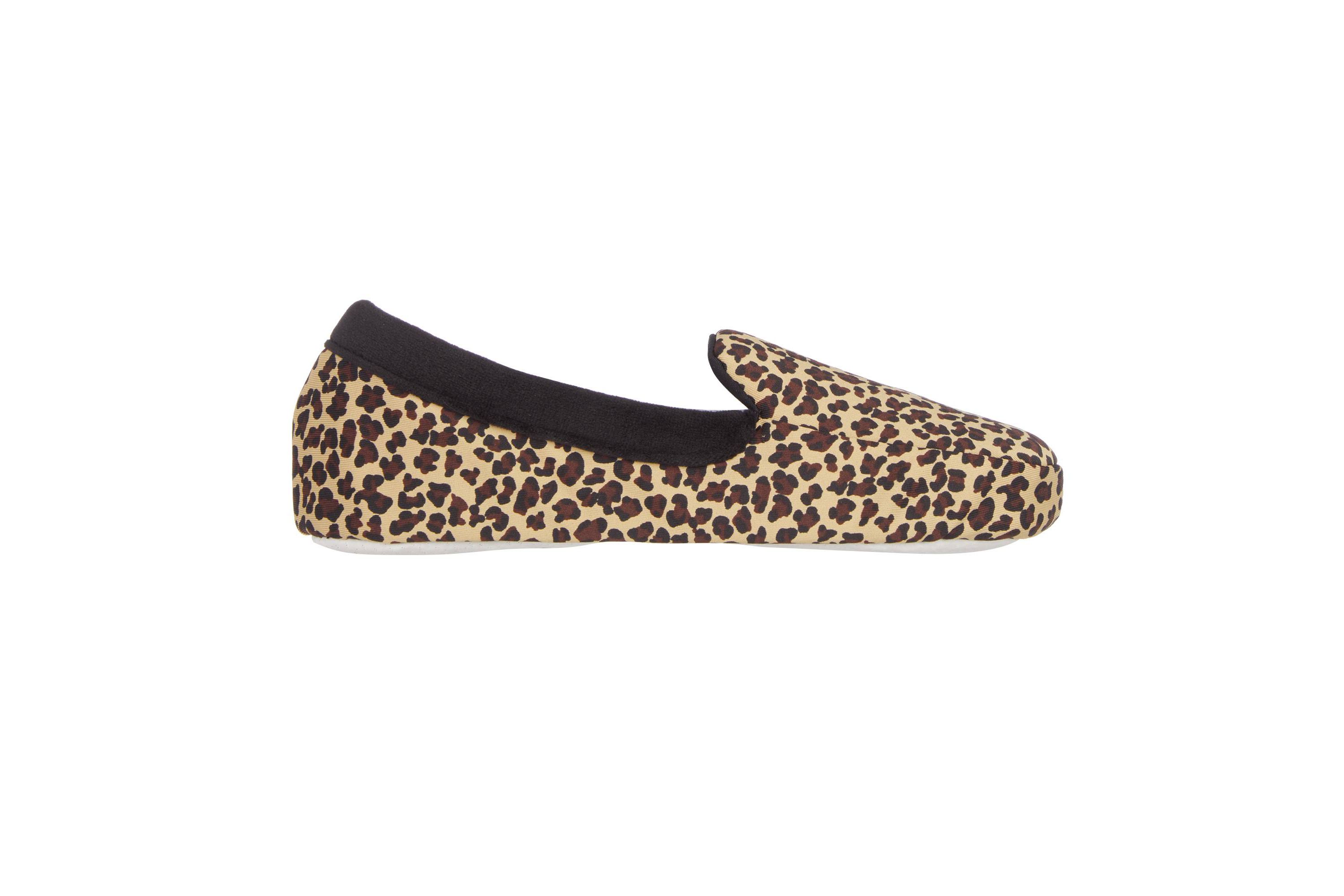 Womens Spandex and Velour Detailed Ivy Moccasin Slippers with Genuine Suede Sole