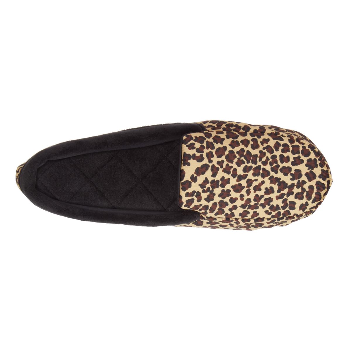 Womens Spandex and Velour Detailed Ivy Moccasin Slippers with Genuine Suede Sole