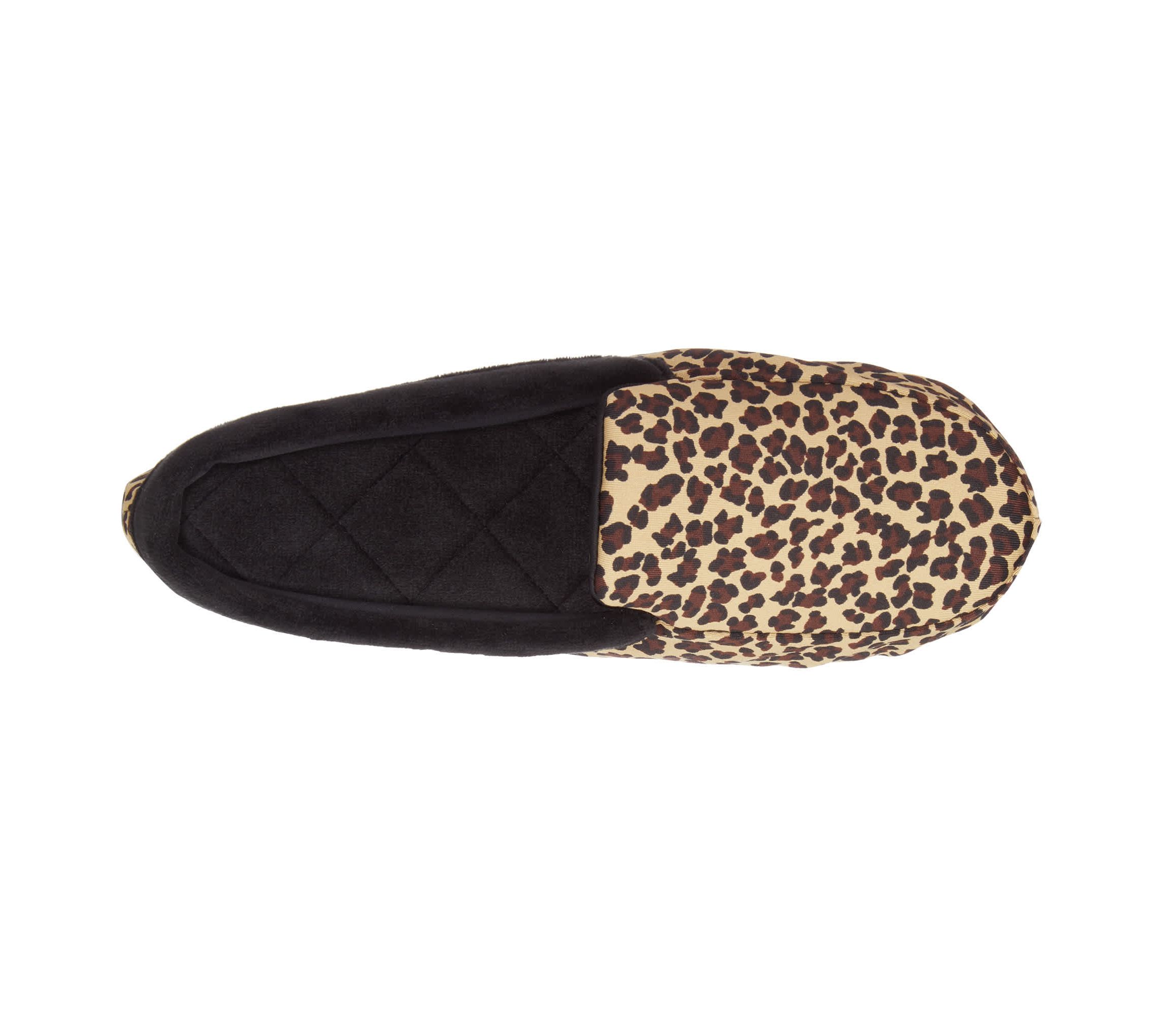 Womens Spandex and Velour Detailed Ivy Moccasin Slippers with Genuine Suede Sole