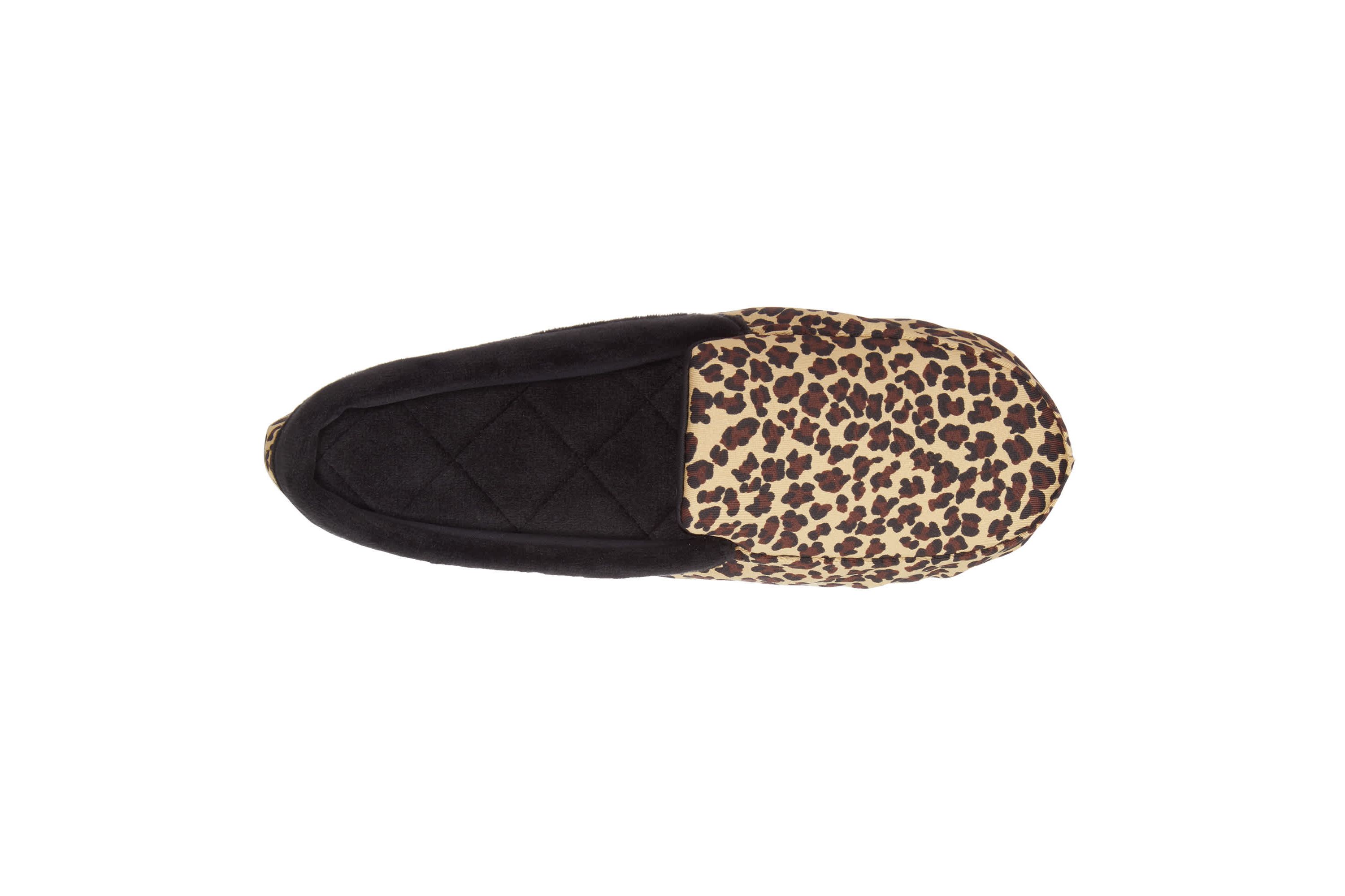 Womens Spandex and Velour Detailed Ivy Moccasin Slippers with Genuine Suede Sole