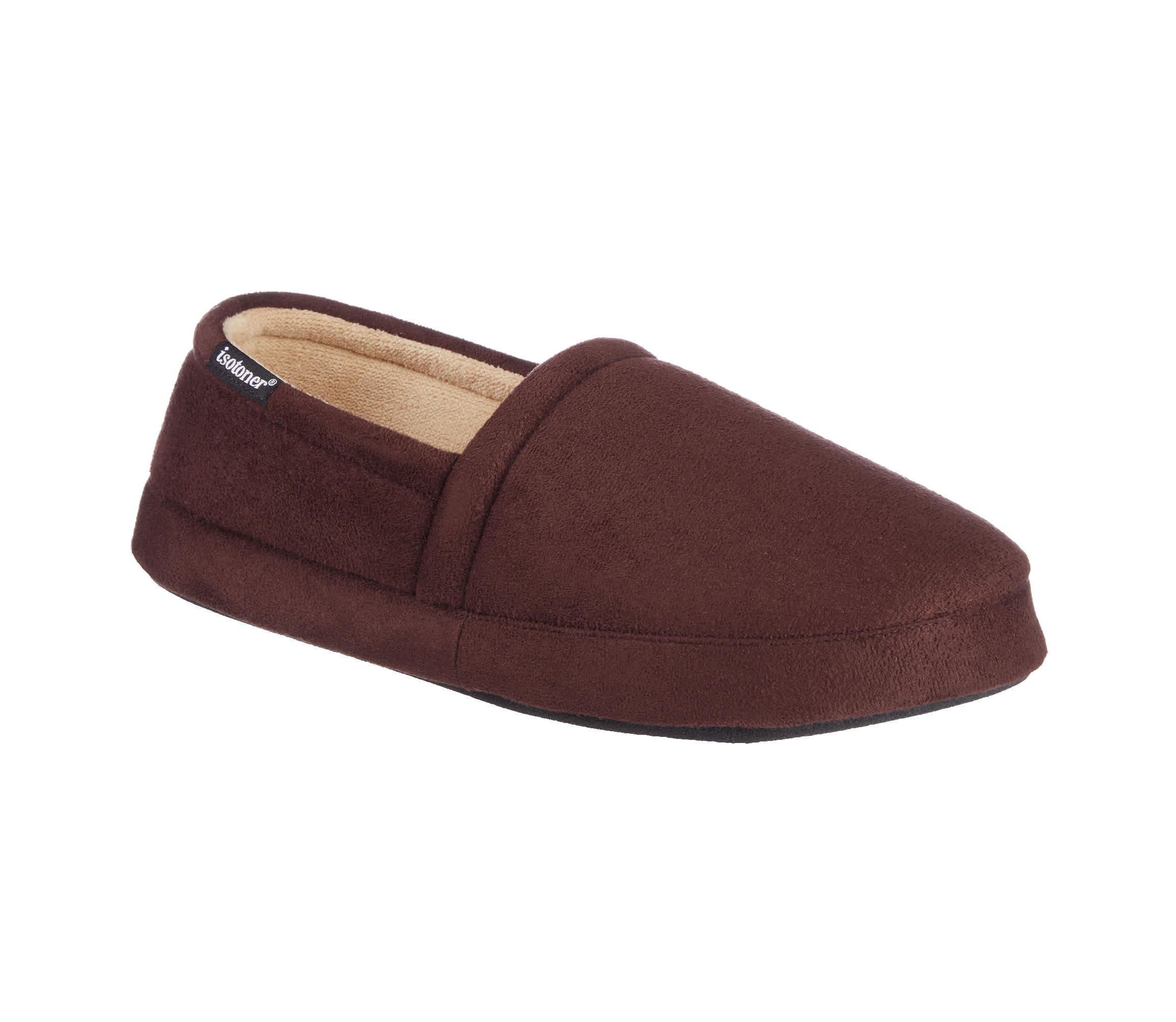 Mens Year Round Essentials Closed Back Slippers with Recycled Microsuede and Memory Foam