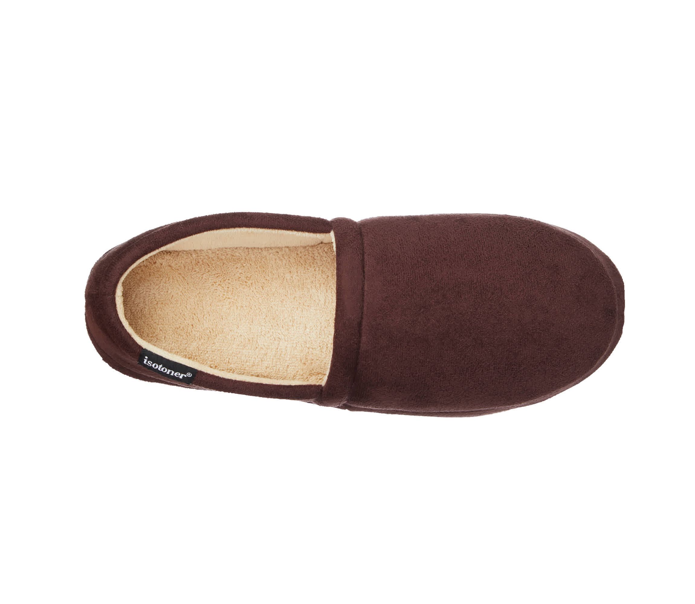 Mens Year Round Essentials Closed Back Slippers with Recycled Microsuede and Memory Foam