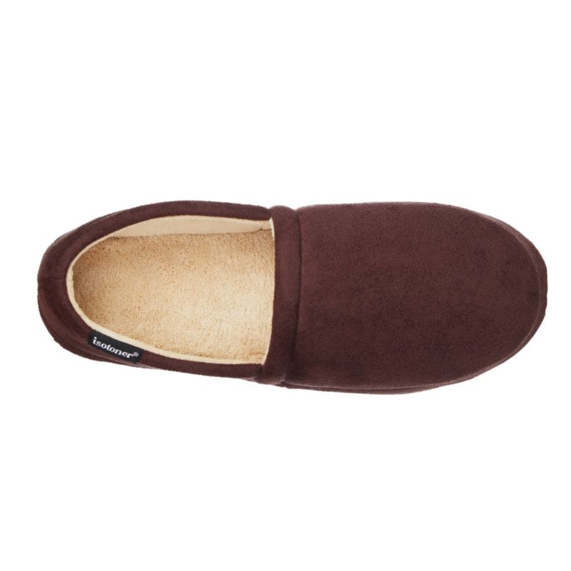 Mens Year Round Essentials Closed Back Slippers with Recycled Microsuede and Memory Foam