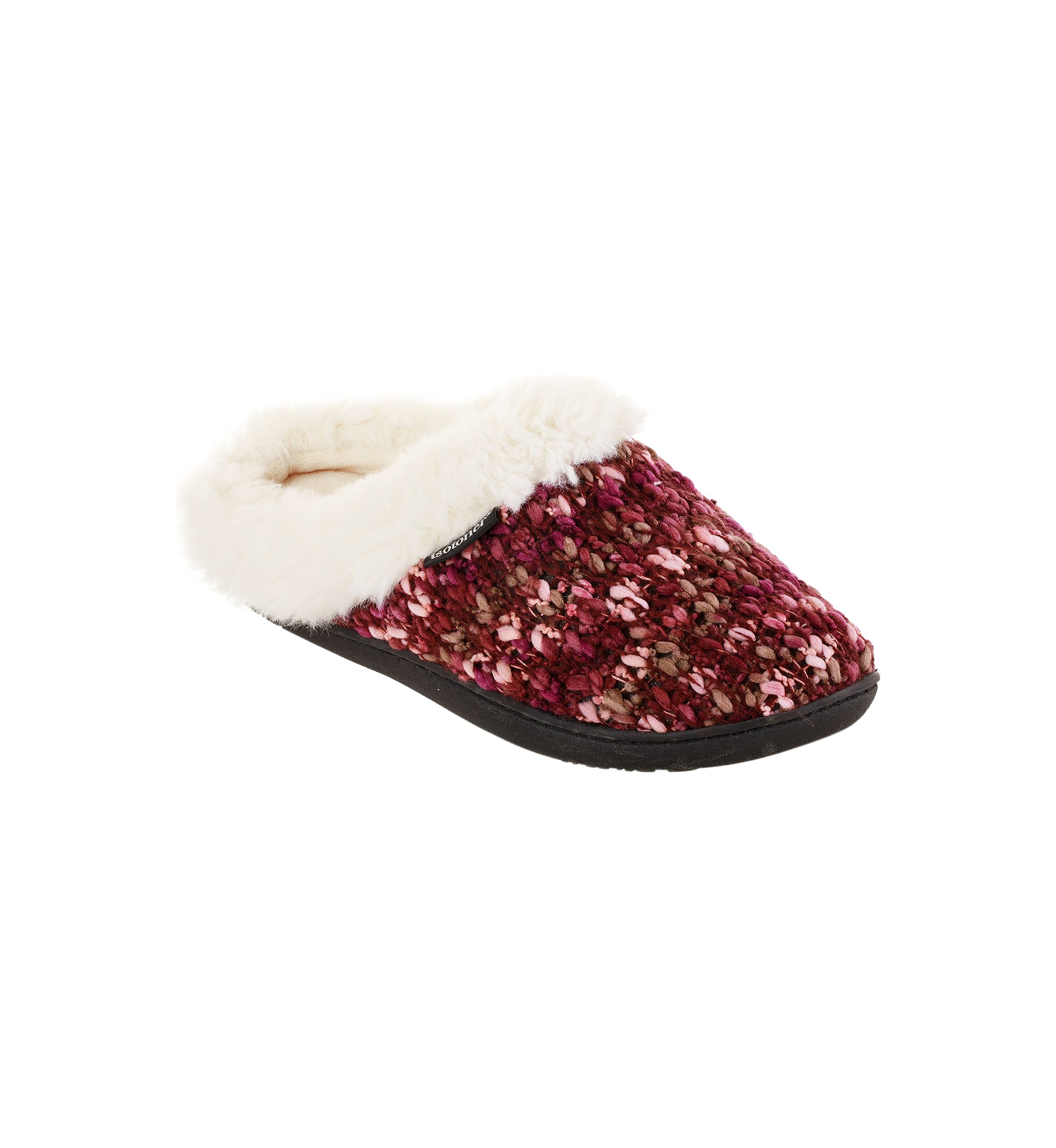 Womens Memory Foam Chunky Sweater Knit Amanda Clog Slippers