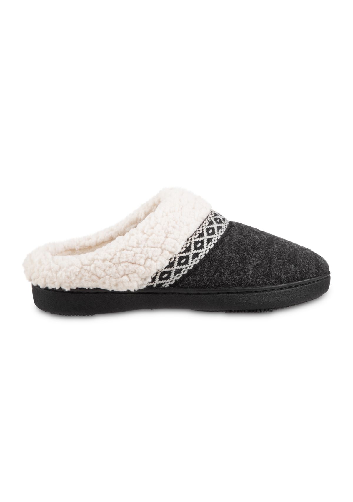 Womens Indoor/Outdoor Memory Foam Heathered Knit Ada Slippers