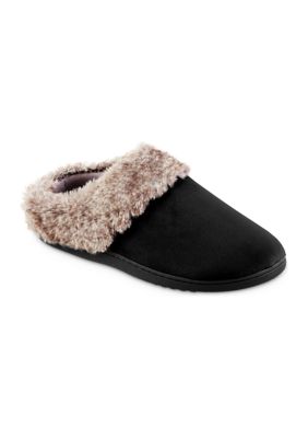 Isotoner Women's Boxed Velour Bethanie Hoodback Slippers | belk