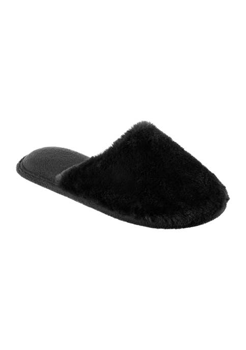 Isotoner Boxed Faux Fur Clog Slippers
