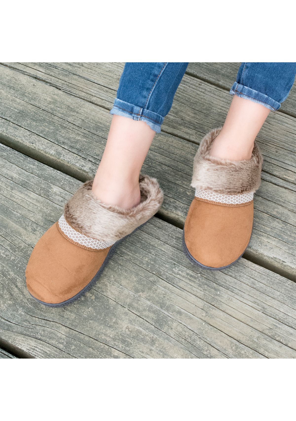  Womens Memory Foam Mallory Hoodback Comfort Slipper