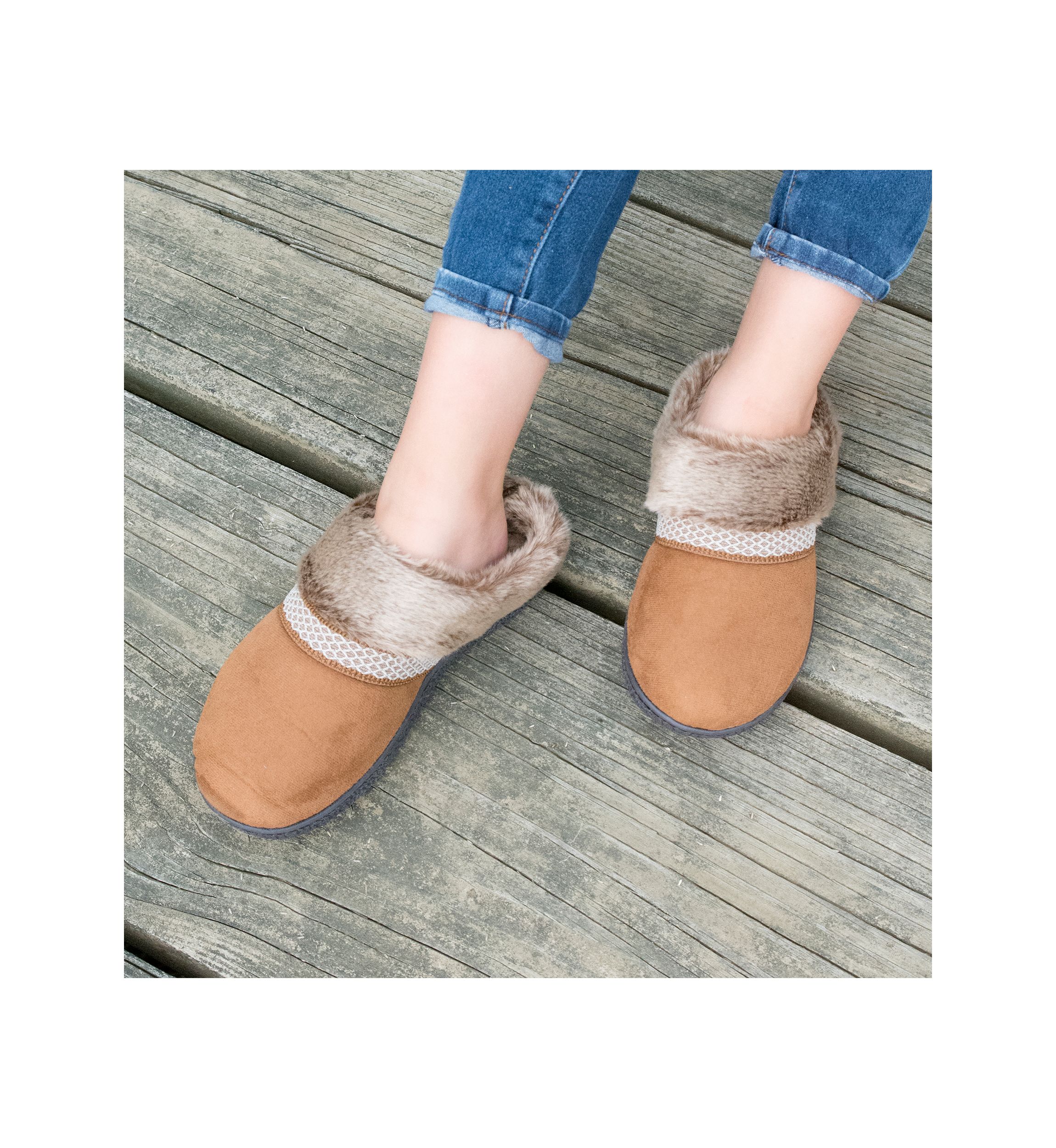  Womens Memory Foam Mallory Hoodback Comfort Slipper