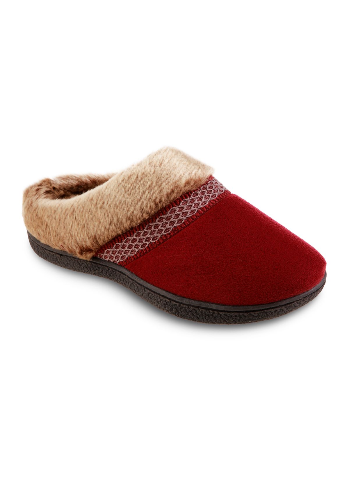 Microsuede Mallory Clog Slippers with Memory Foam Comfort