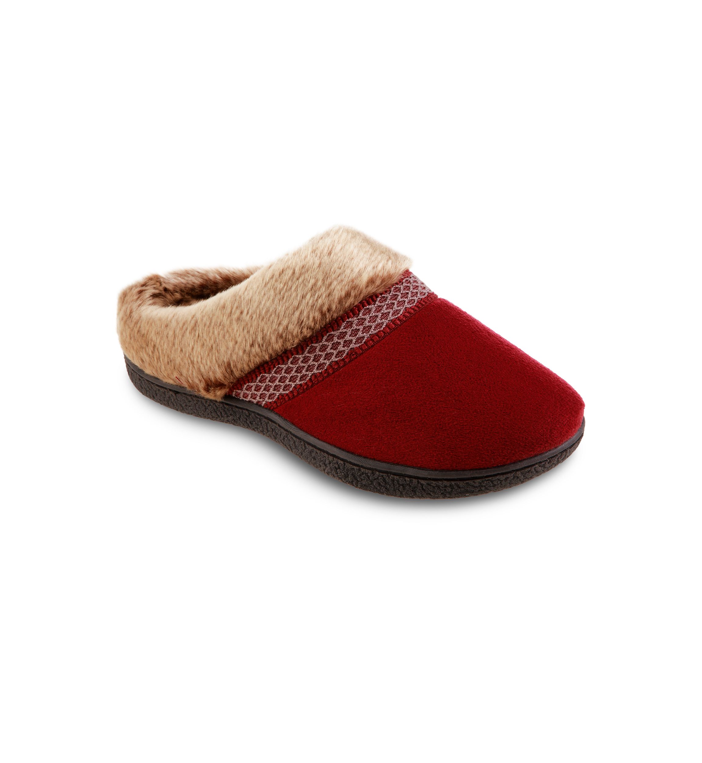 Microsuede Mallory Clog Slippers with Memory Foam Comfort