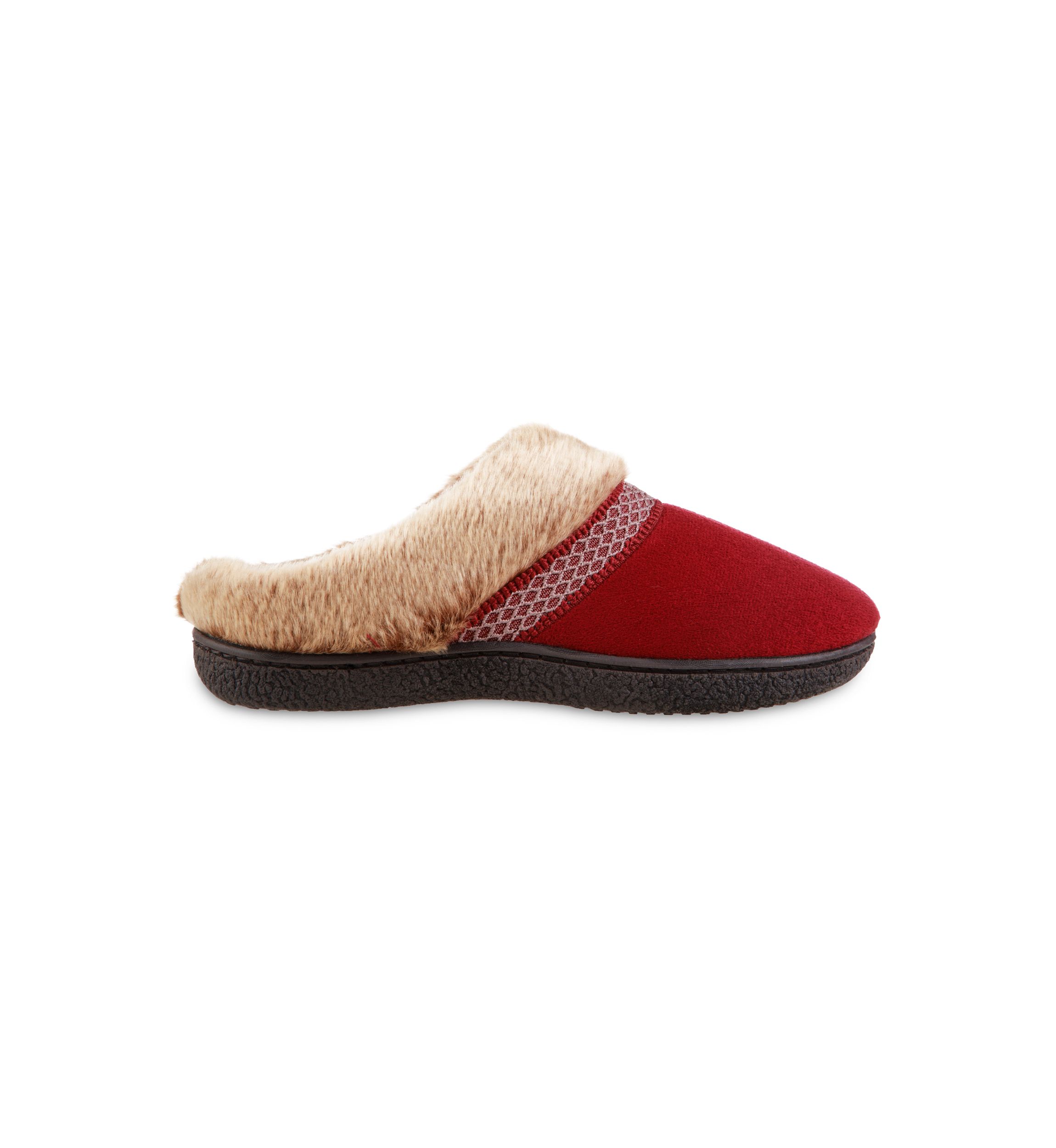 Microsuede Mallory Clog Slippers with Memory Foam Comfort