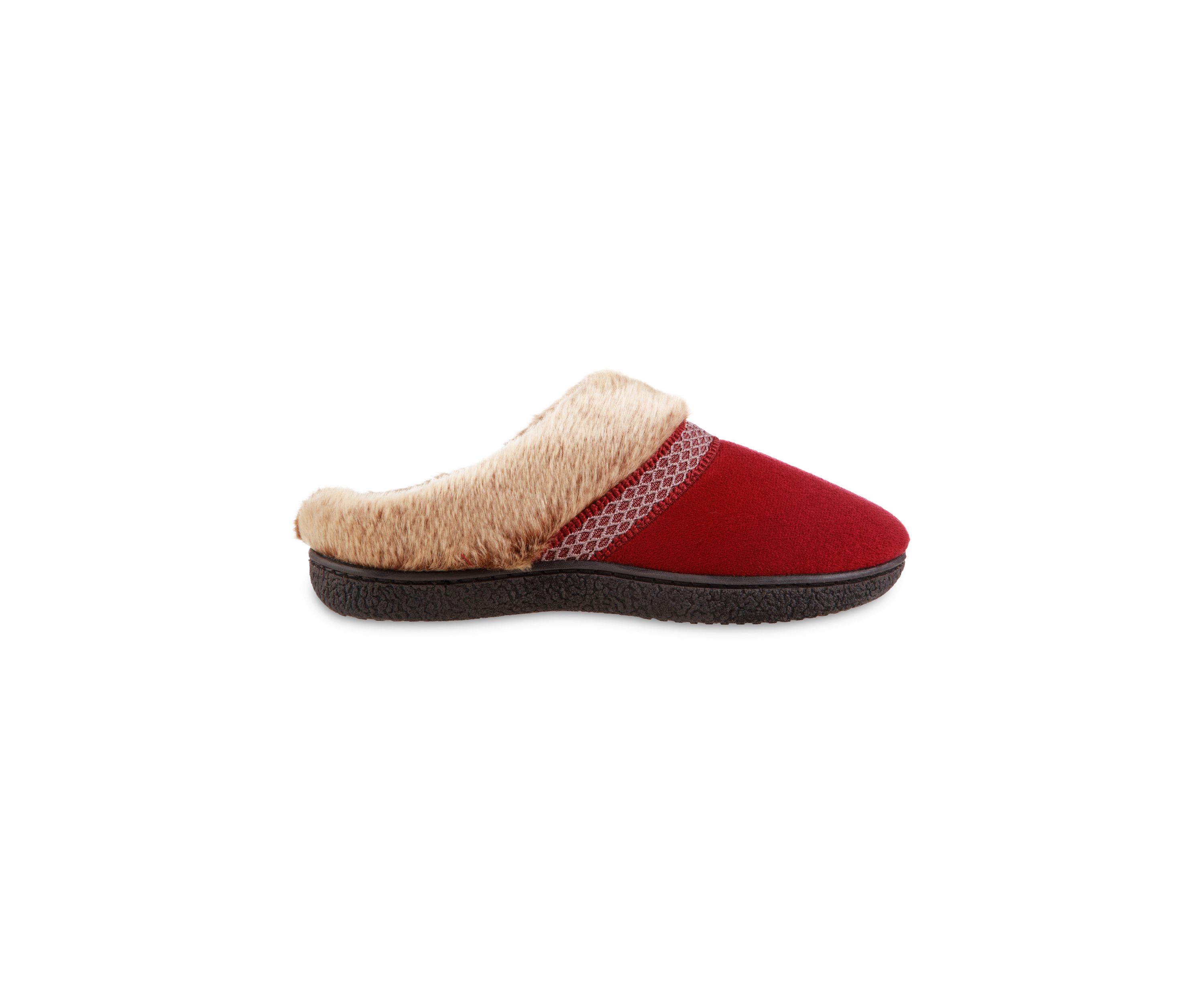 Microsuede Mallory Clog Slippers with Memory Foam Comfort