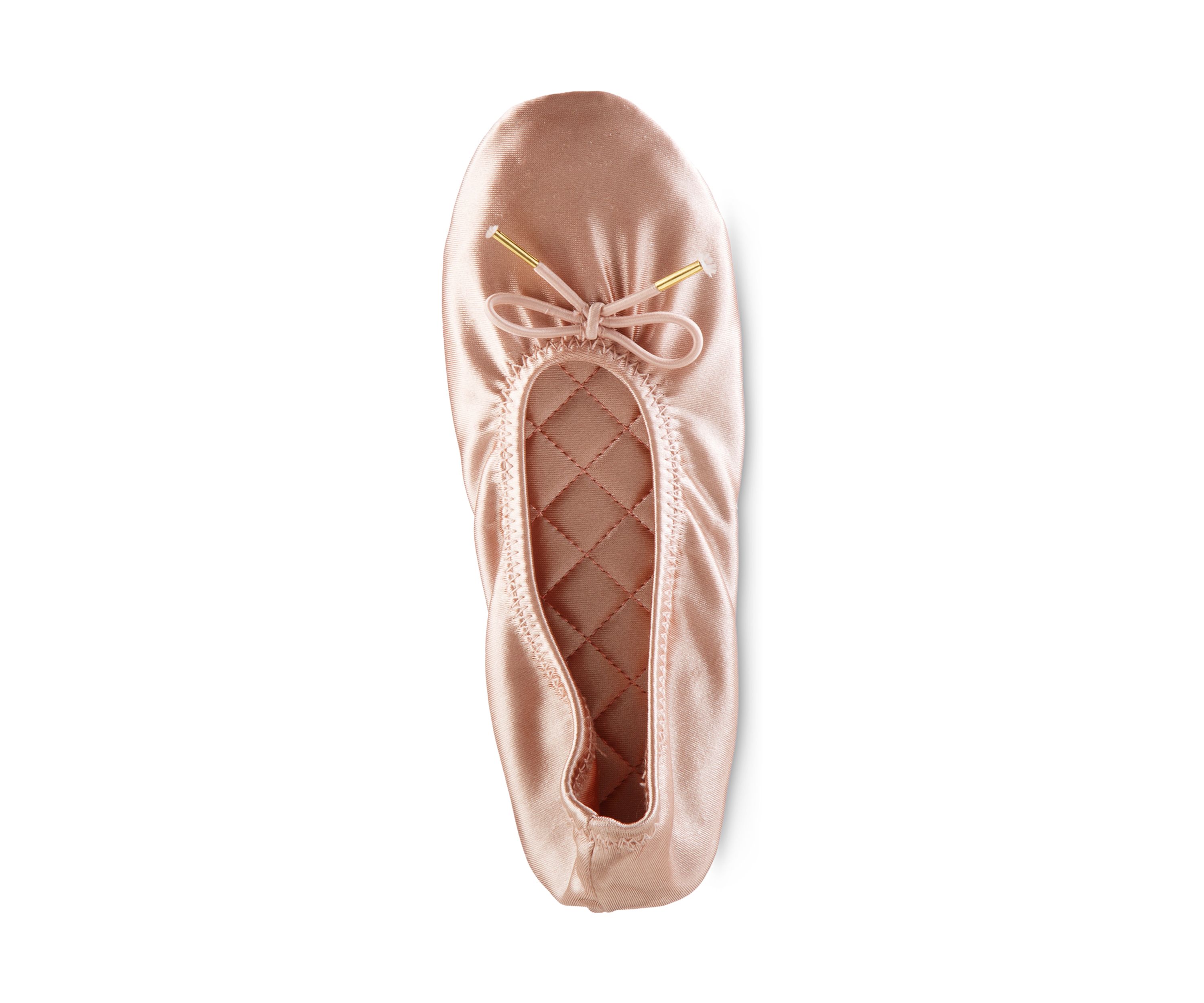 Womens Memory Foam Sloan Printed Ballerina Slippers