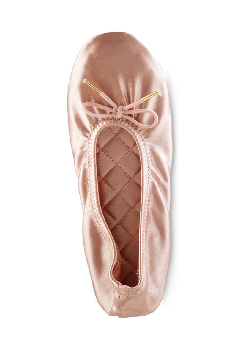 Womens Memory Foam Sloan Printed Ballerina Slippers