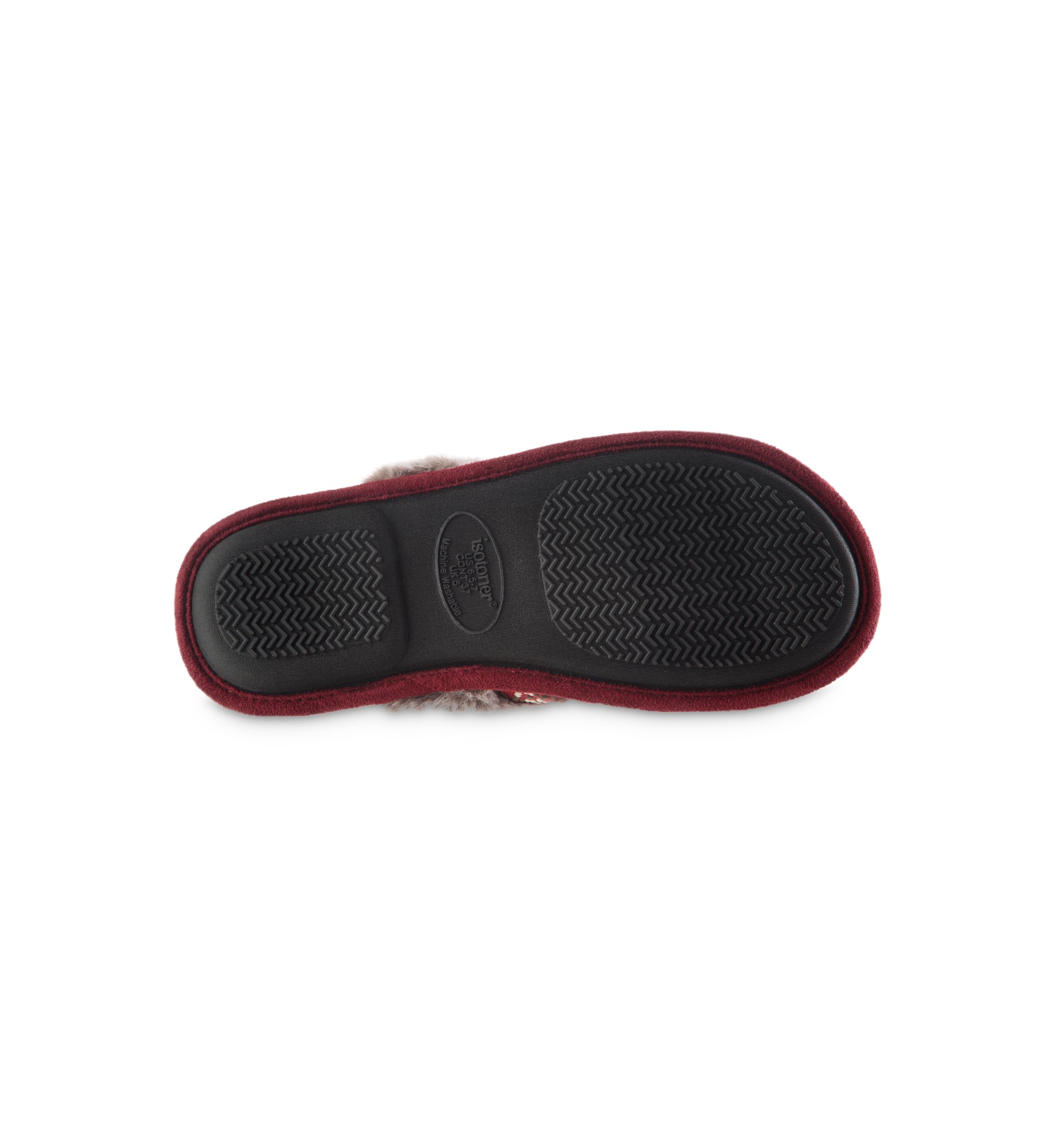 Womens Embroidered Microsuede Aria Clog Slippers