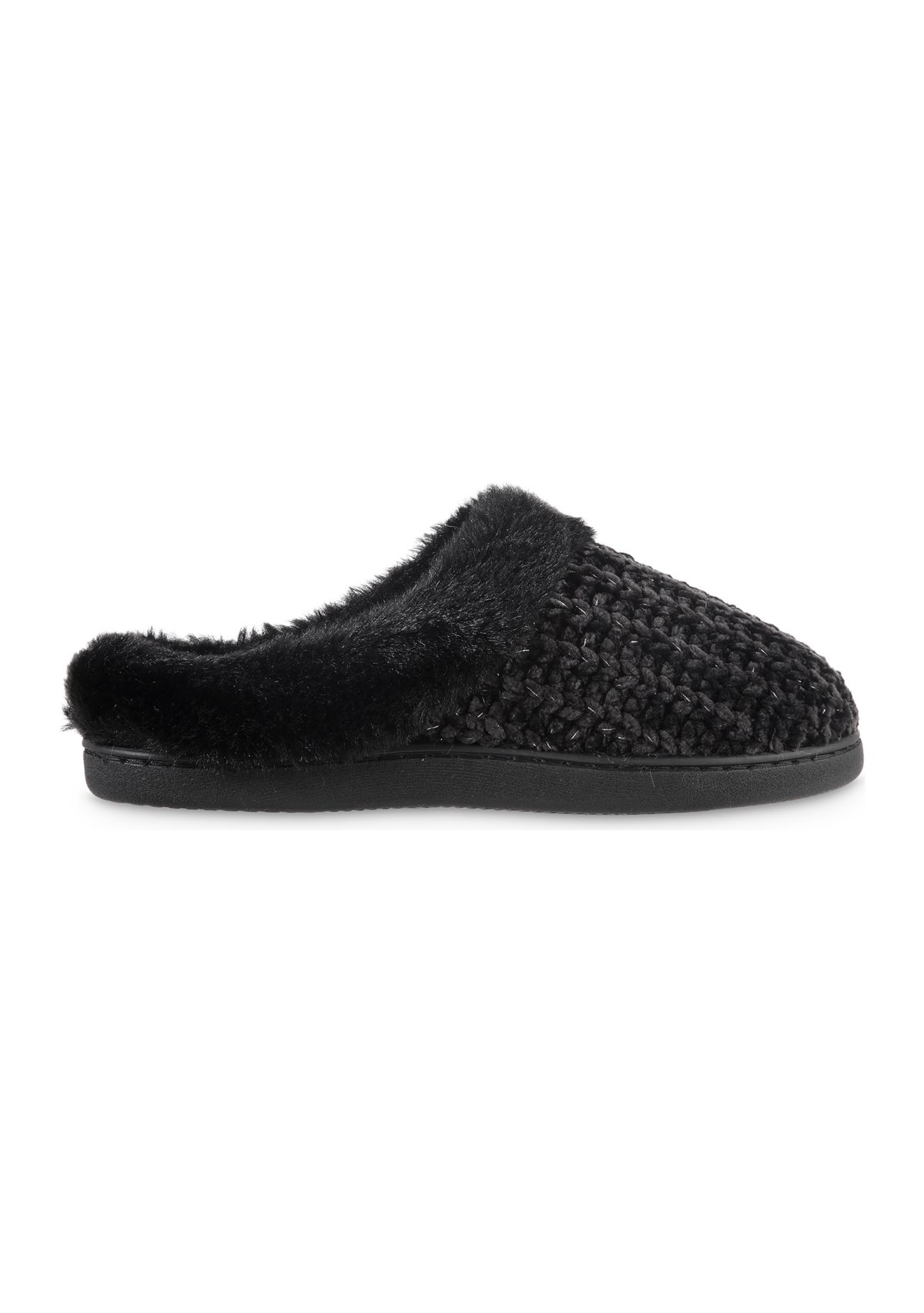 Womens Chenille Hoodback Slippers