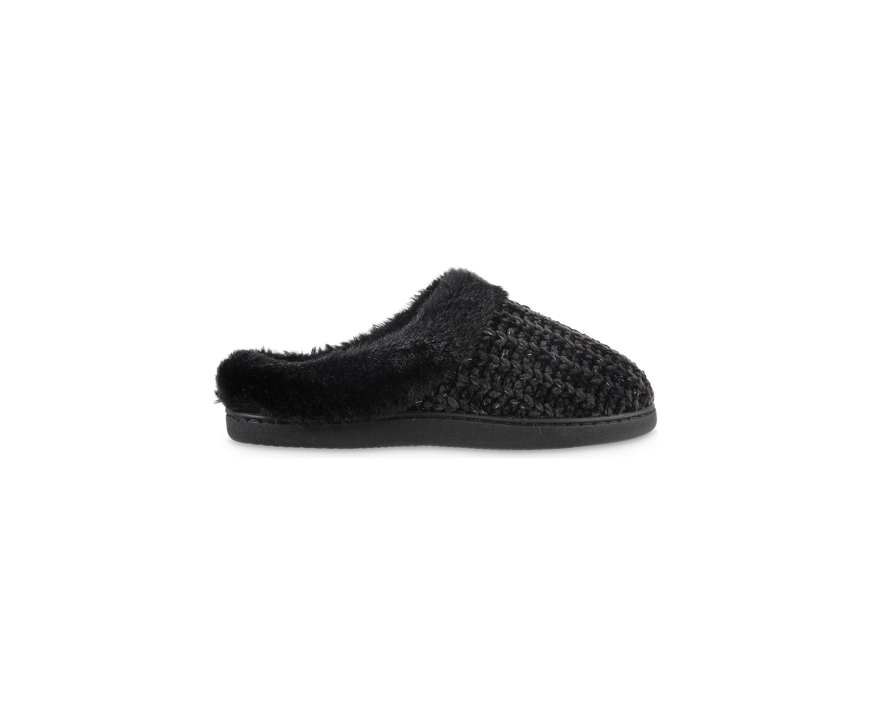 Womens Chenille Hoodback Slippers