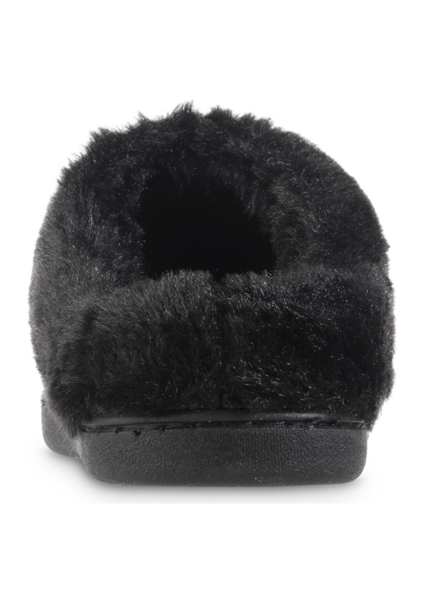 Womens Chenille Hoodback Slippers