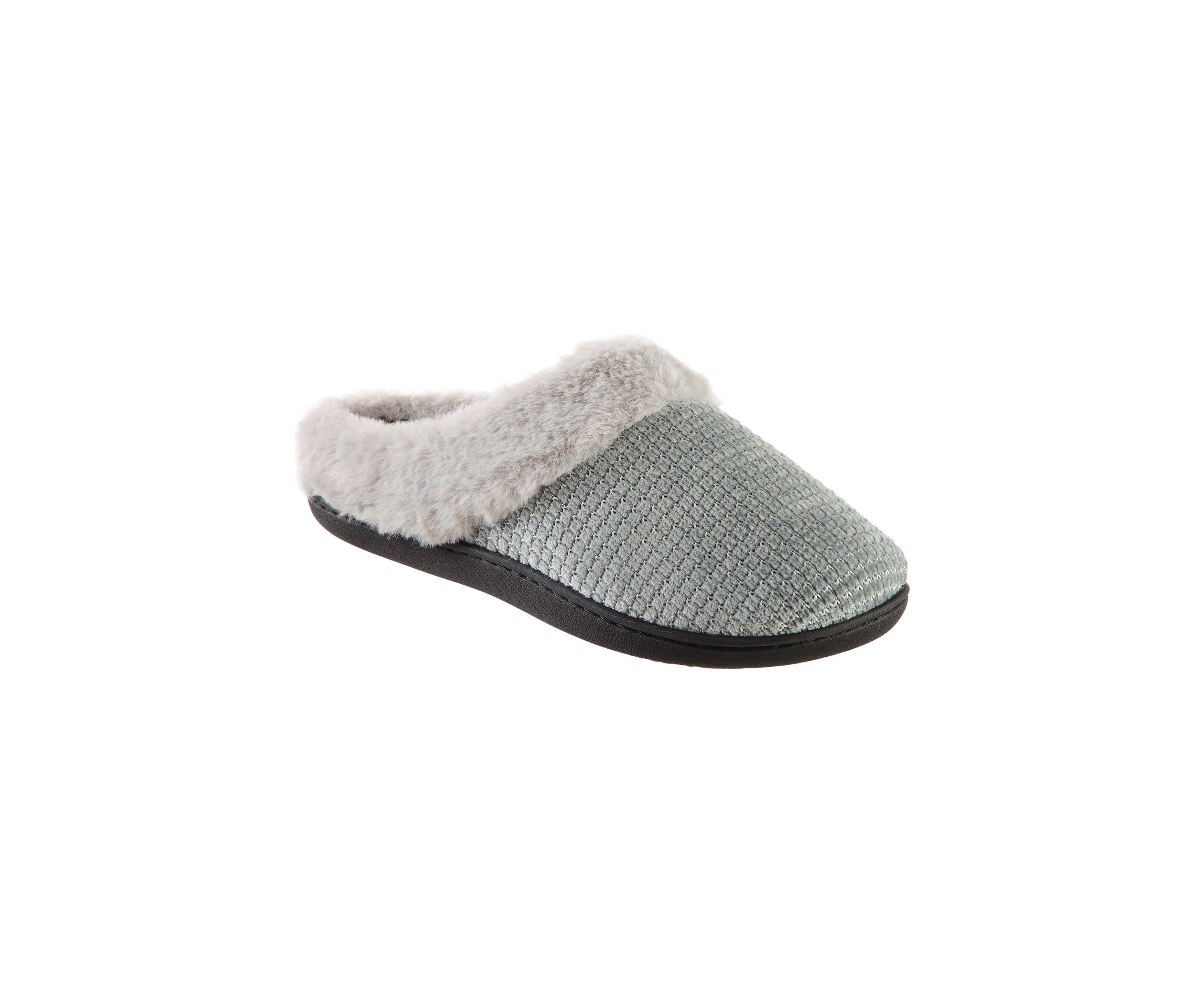 Boxed Shine Chenille Hoodback Slippers