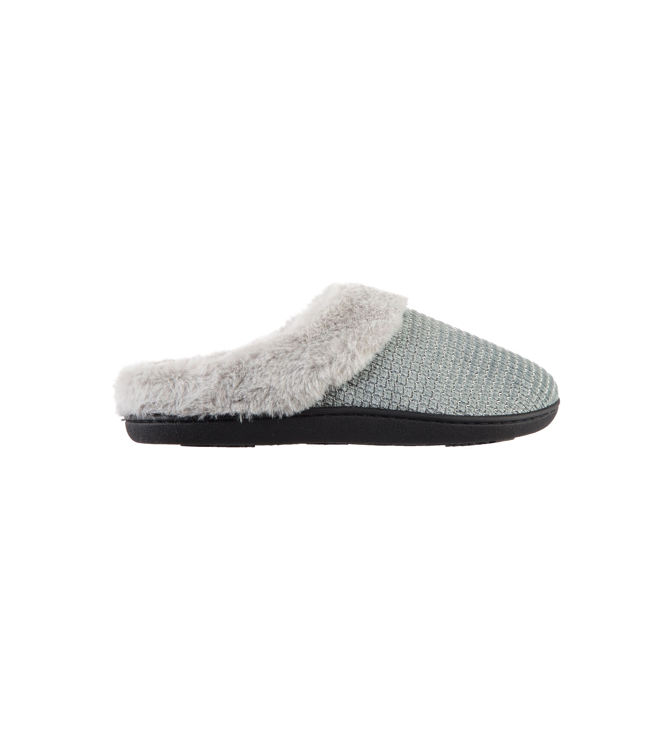 Boxed Shine Chenille Hoodback Slippers