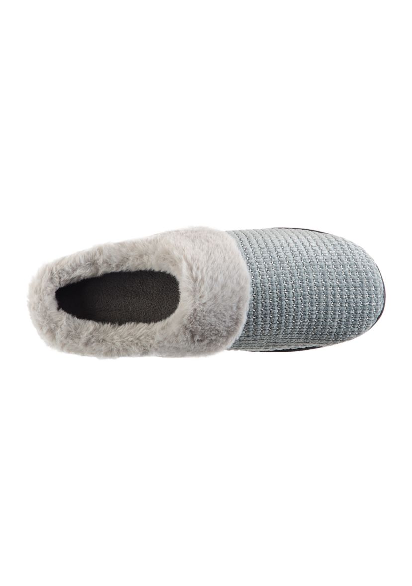 Boxed Shine Chenille Hoodback Slippers