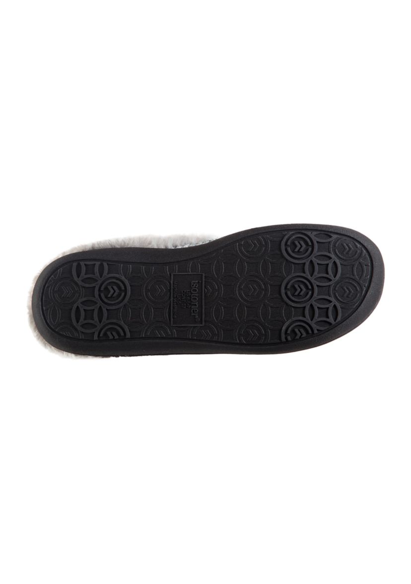 Boxed Shine Chenille Hoodback Slippers